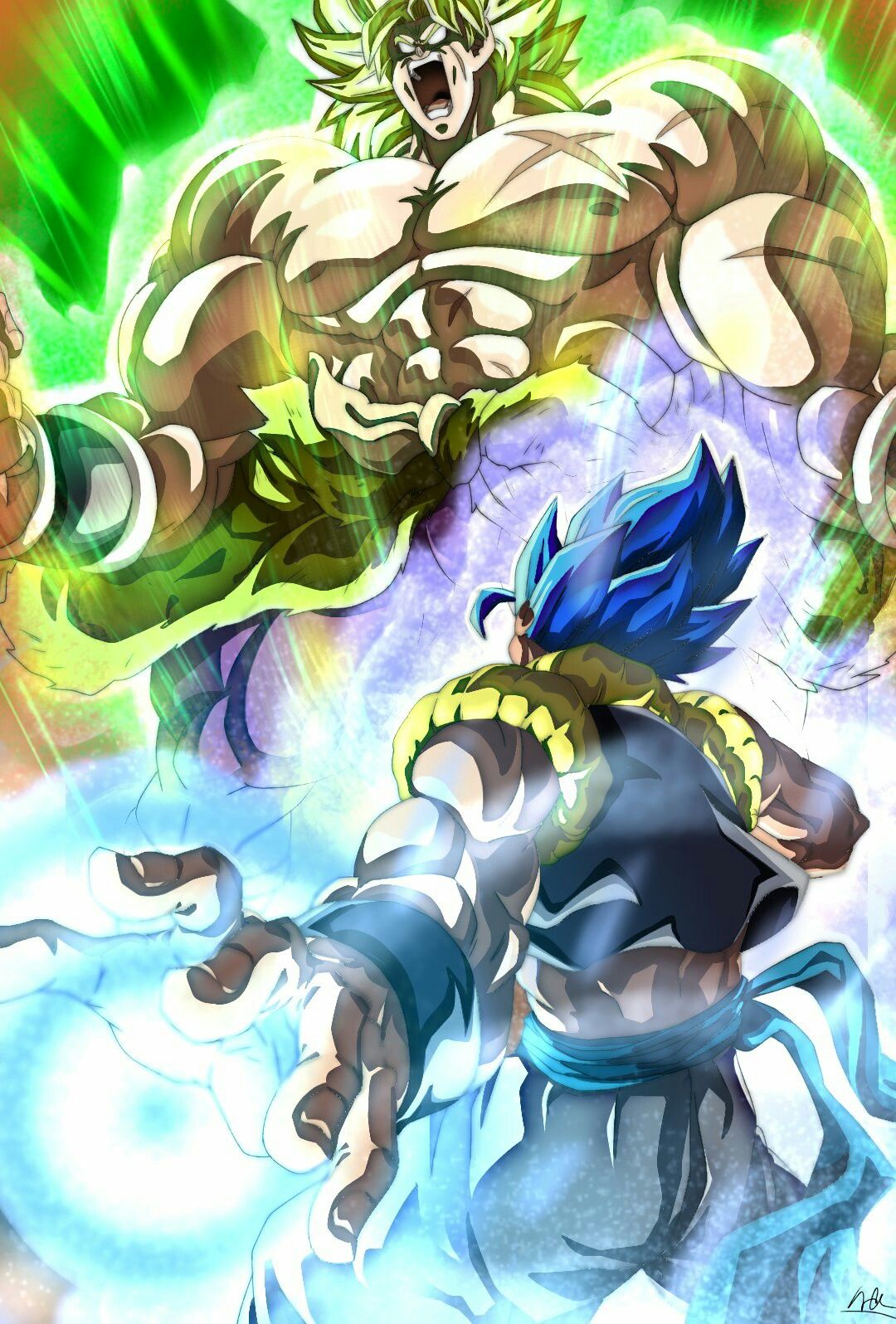 Gogeta Vs Broly Wallpaper Iphone - HD Wallpaper 