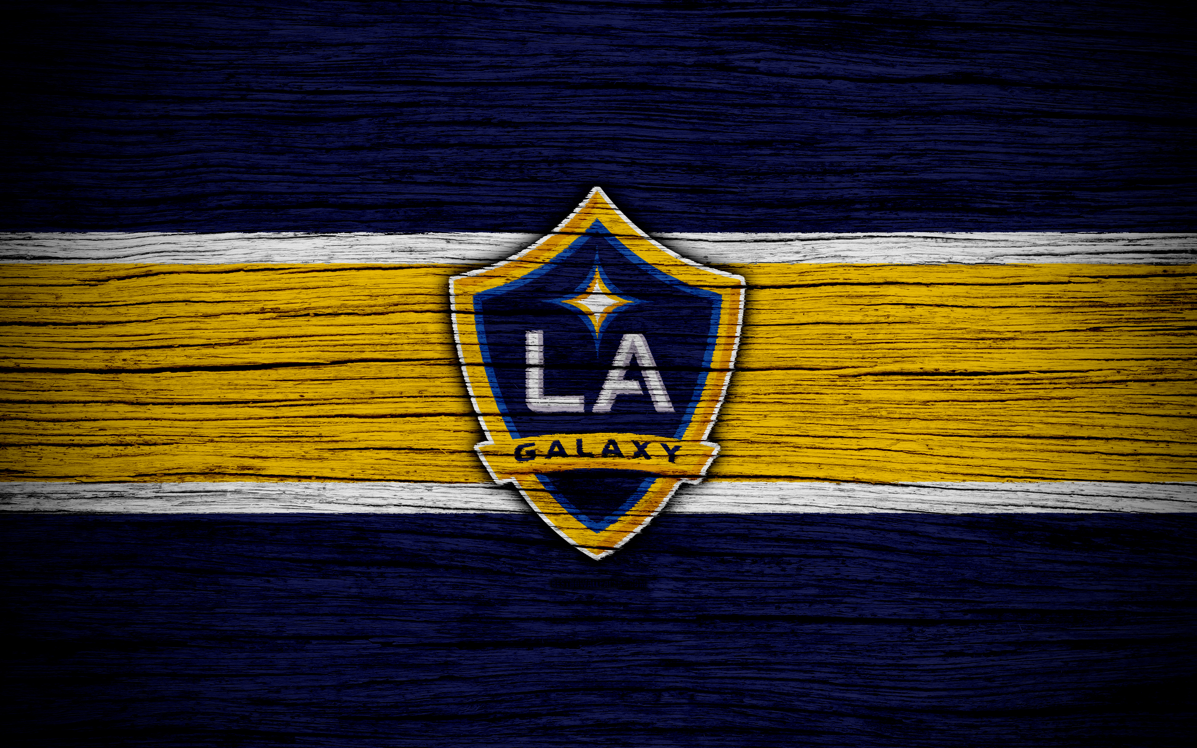 Los Angeles Galaxy, 4k, Mls, Wooden Texture, Western - Angeles Galaxy - HD Wallpaper 