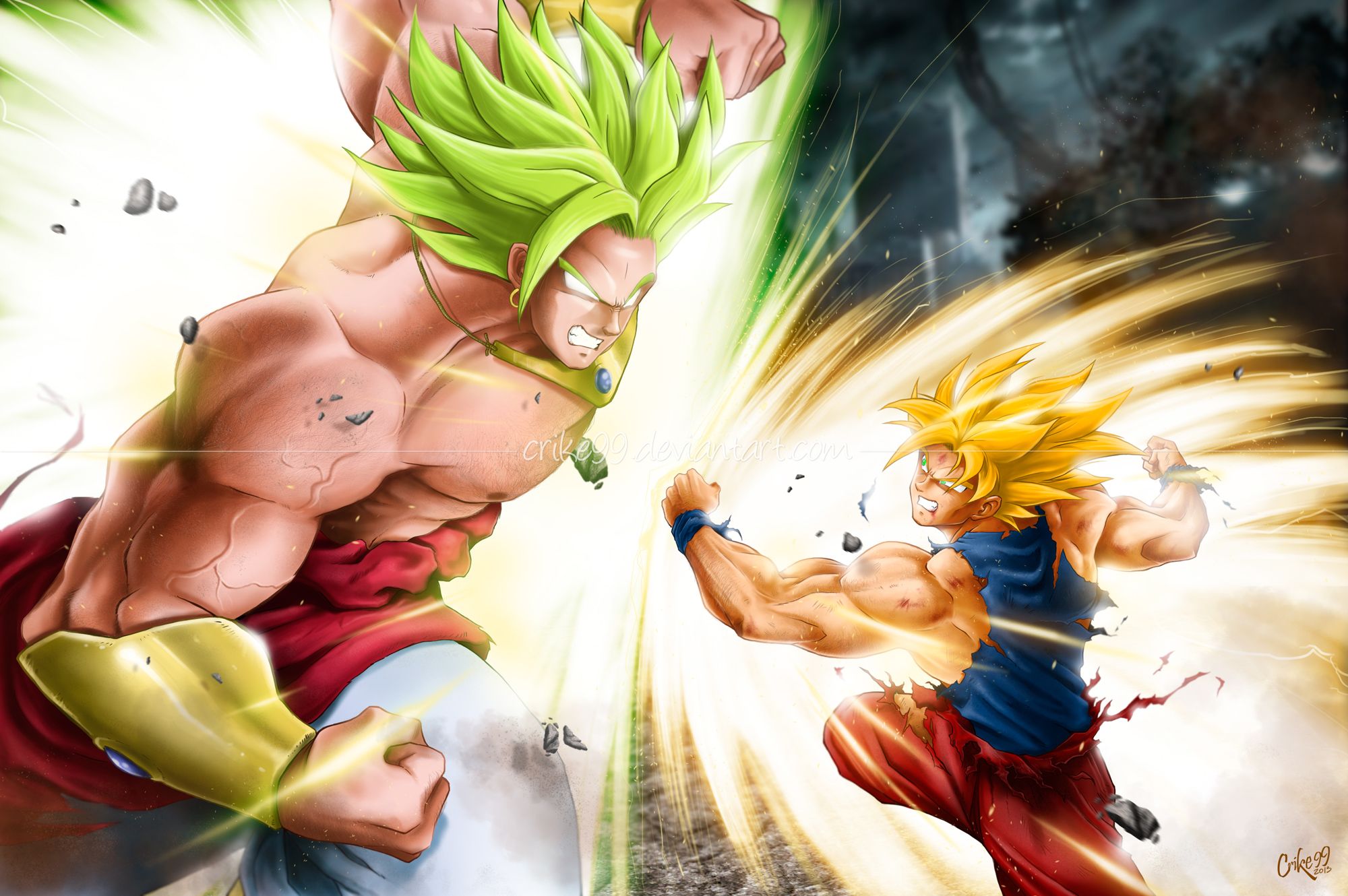 Movie Wallpapers Super Saiyan Wallpapers Hd Broly Wallpaper - Goku Vs Broly Z - HD Wallpaper 
