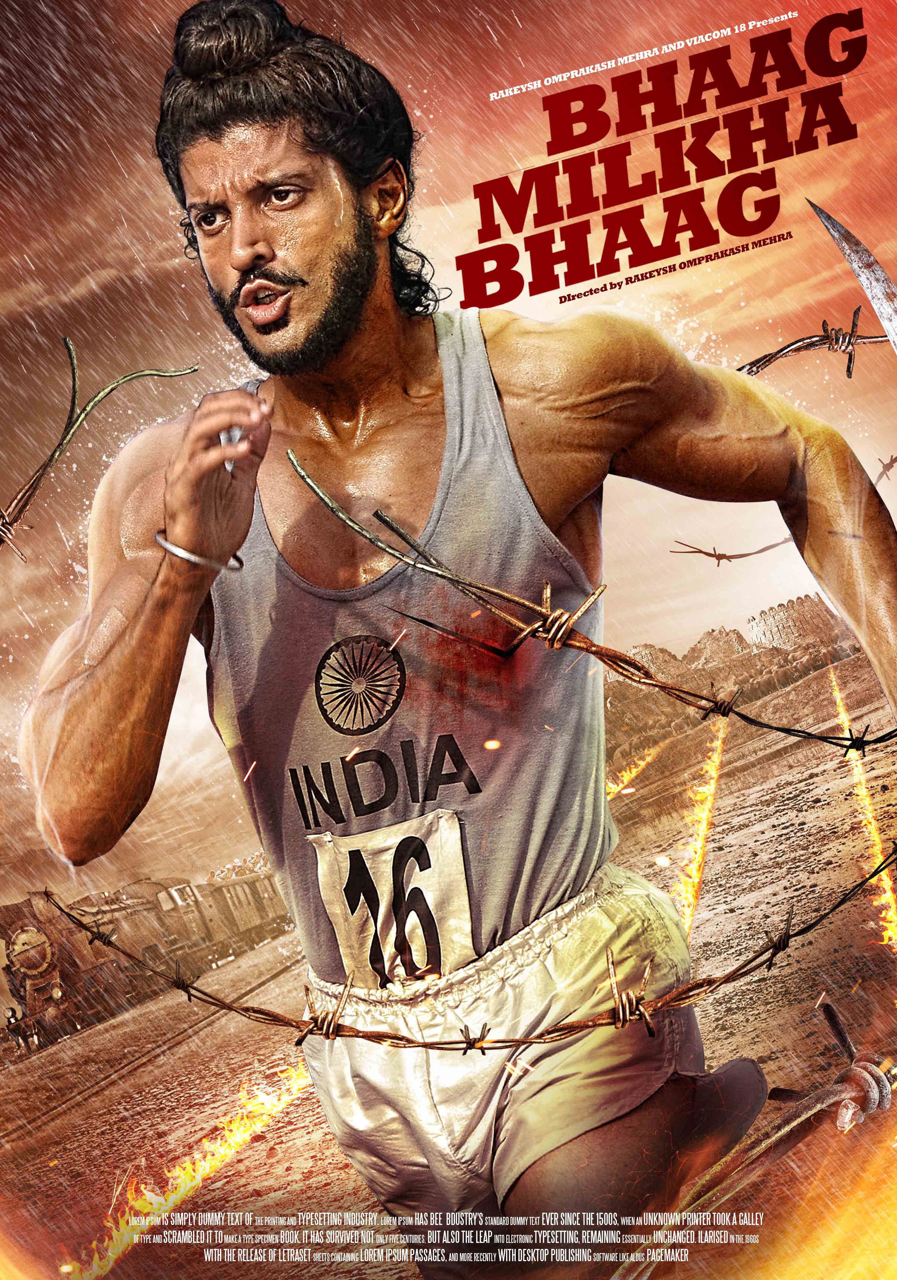 Bhag Milkha Bhag Song Download By Pagalworld - Bhaag Milkha Bhaag Poster - HD Wallpaper 