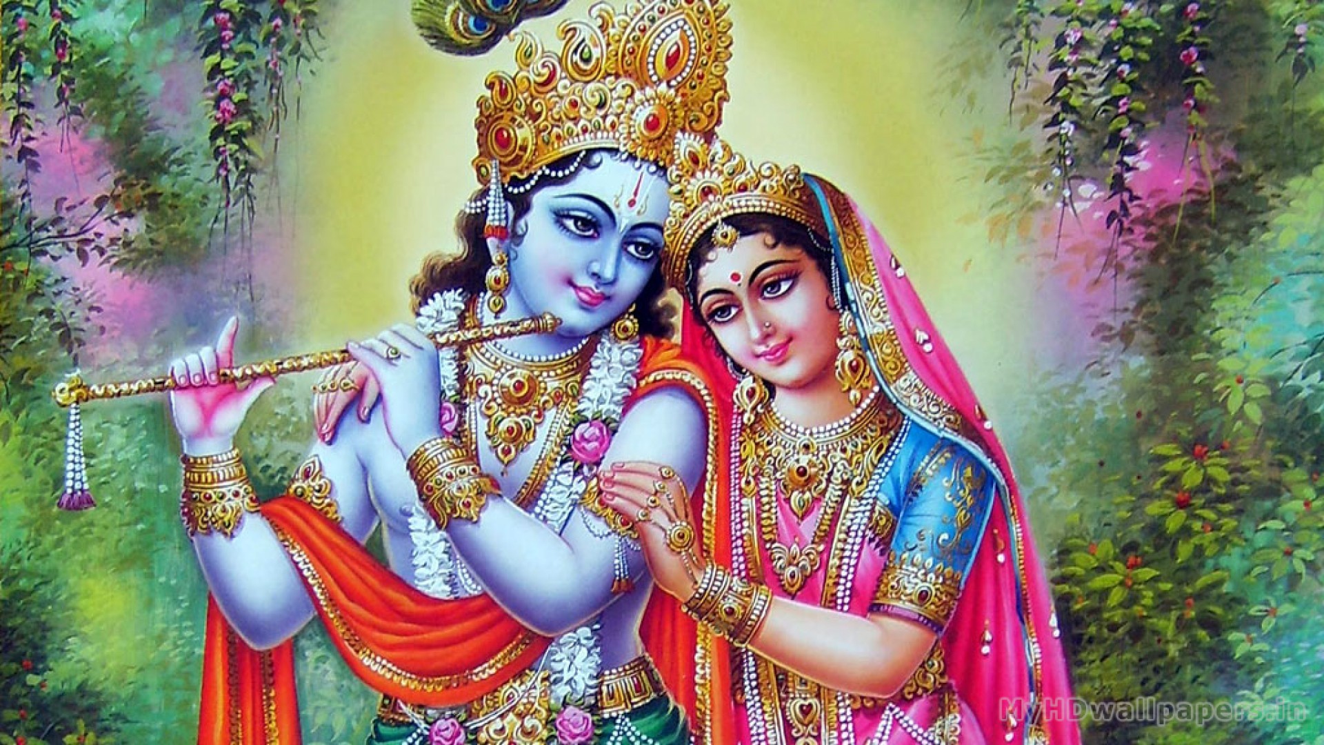 Radha Krishna Ke Wallpaper Hd Download - Radha Krishna Full Hd - HD Wallpaper 