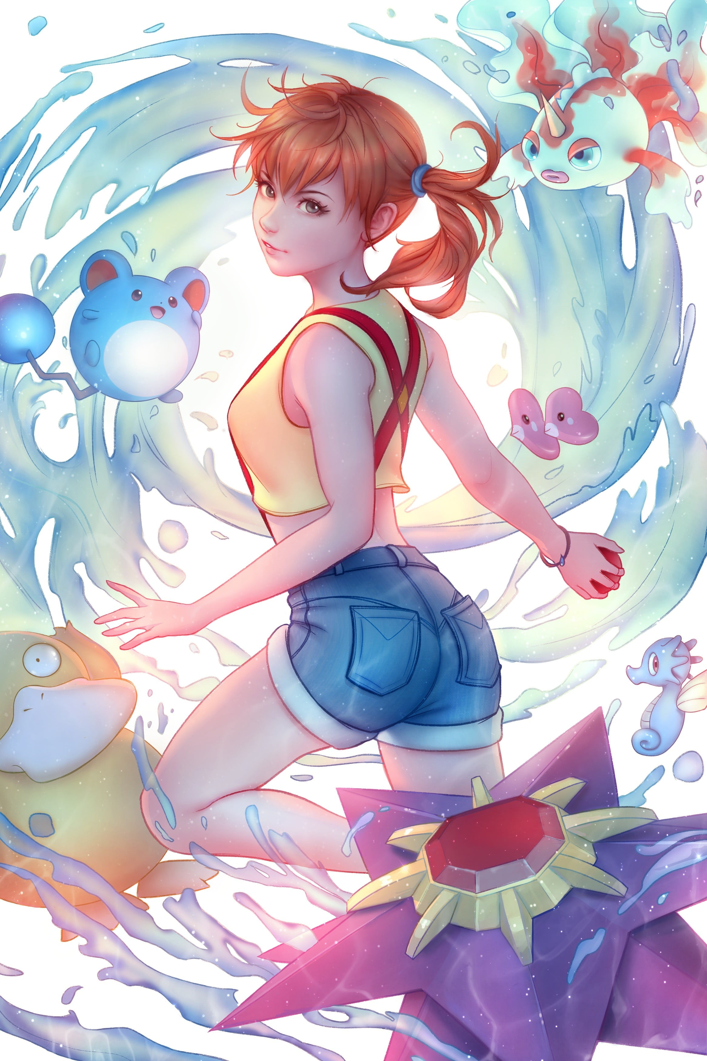 Misty Pokemon Fanart - HD Wallpaper 