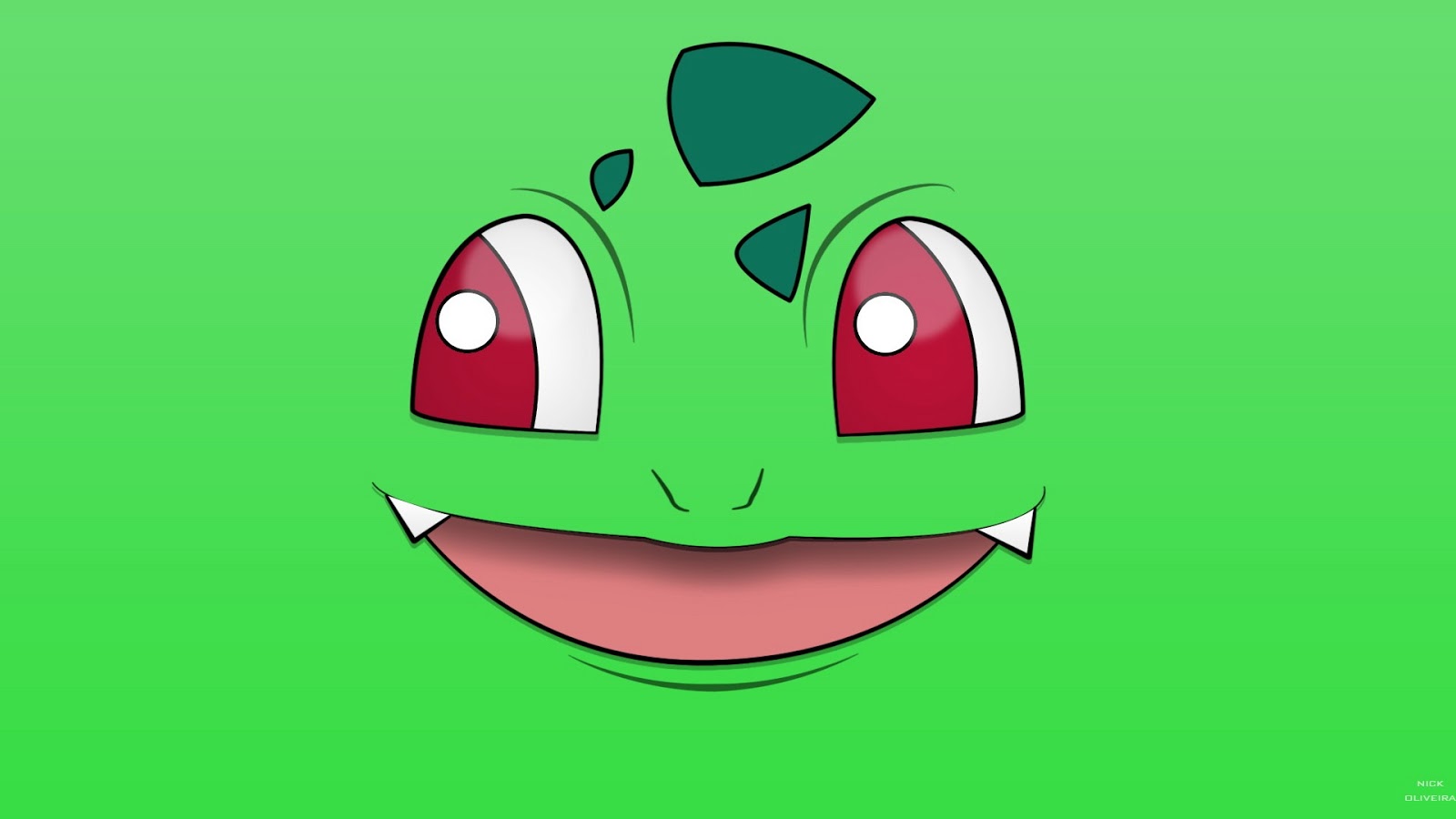 Bulbasaur Face Hd Wallpaper - Bulbasaur Fondo De Pantalla Hd - HD Wallpaper 