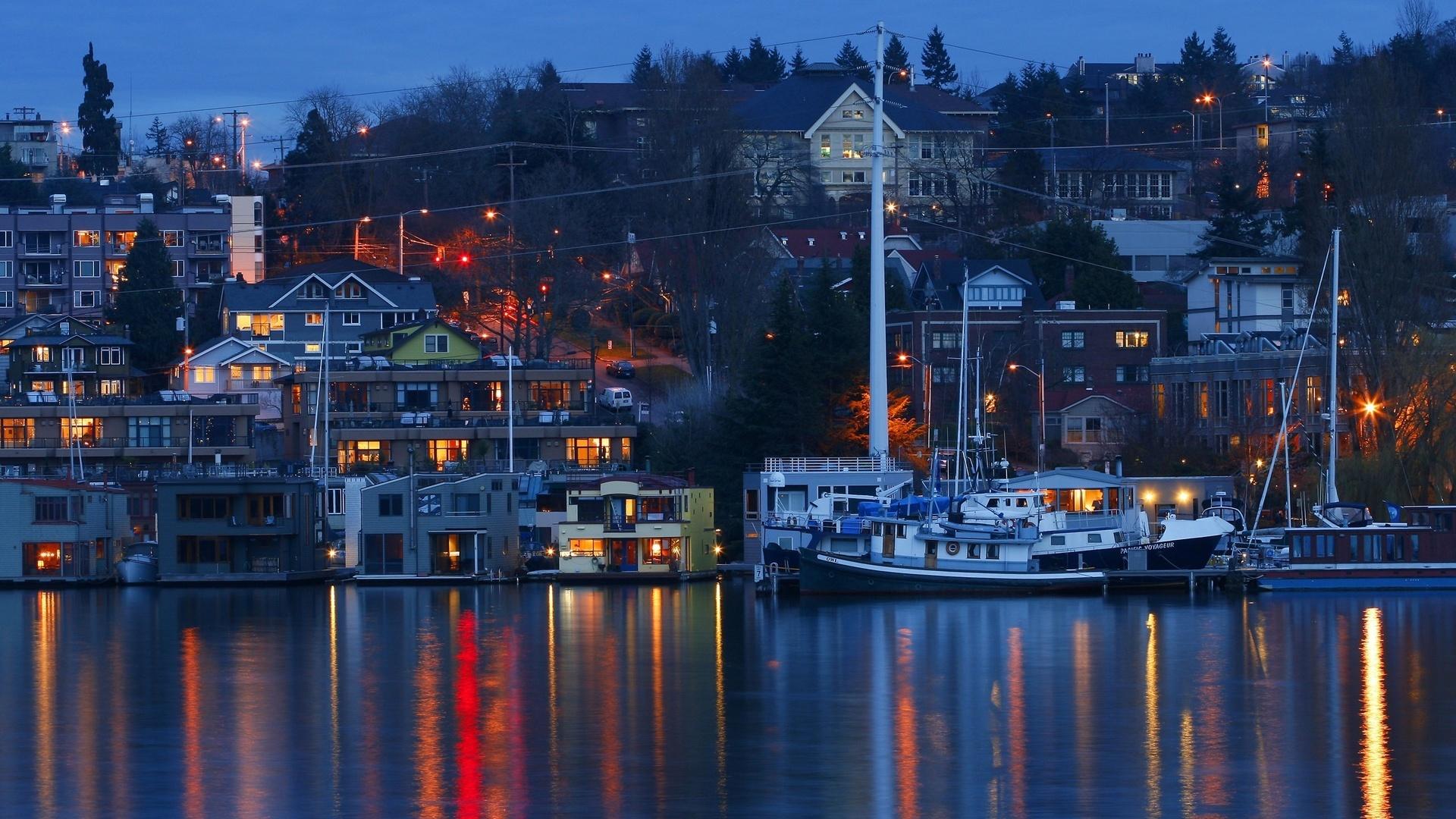 Lake Union, Seattle, Washington, Usa - Lake Union - HD Wallpaper 