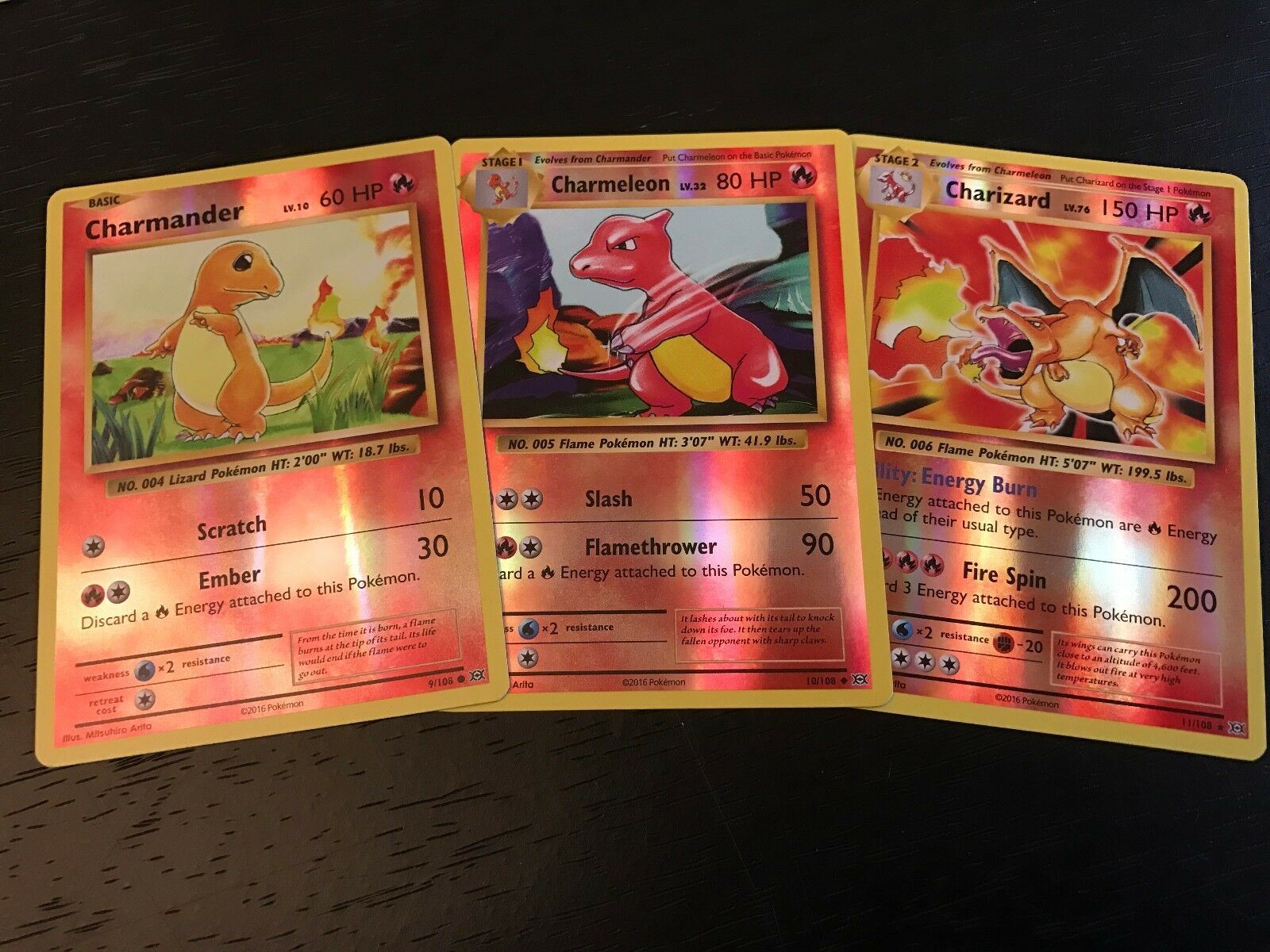 Pokemon Charmander Charmeleon And Charizard Cards - HD Wallpaper 
