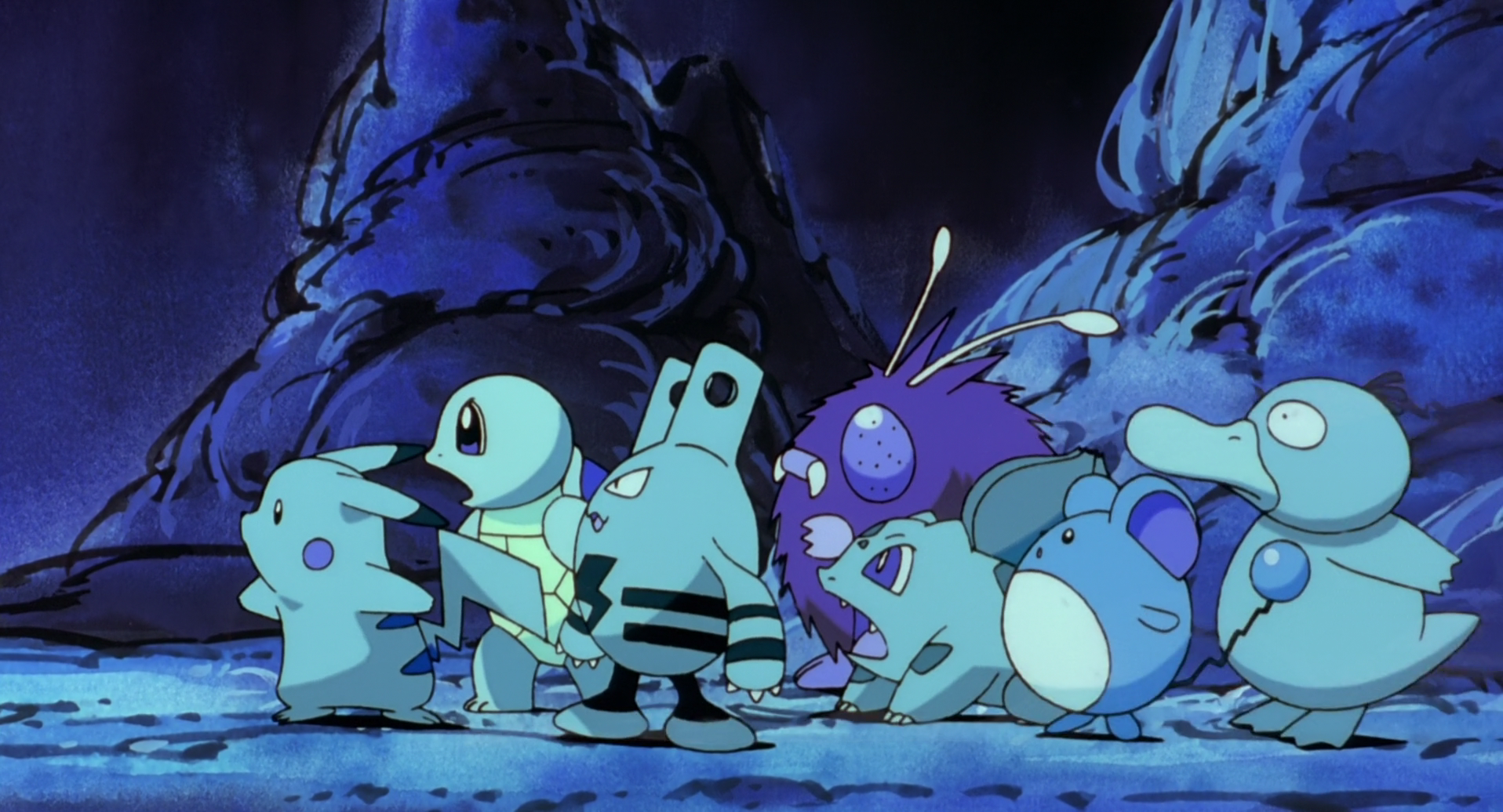 Squirtle Marill Pikachu Venonat Bulbasaur Pokemon - HD Wallpaper 