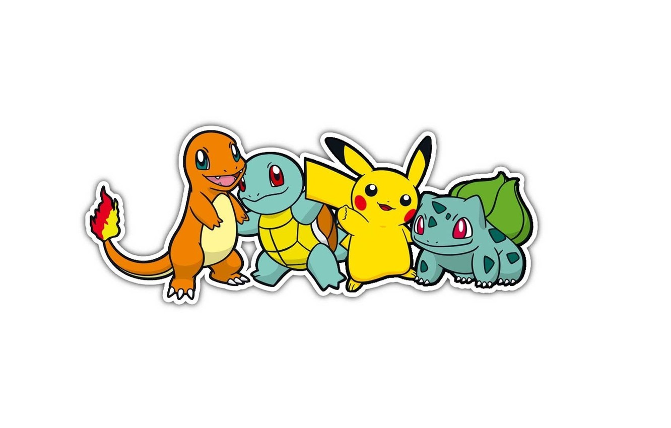 Photo Wallpaper Grass, Water, Orange, Blue, Yellow, - Clipart Pokemon Border - HD Wallpaper 