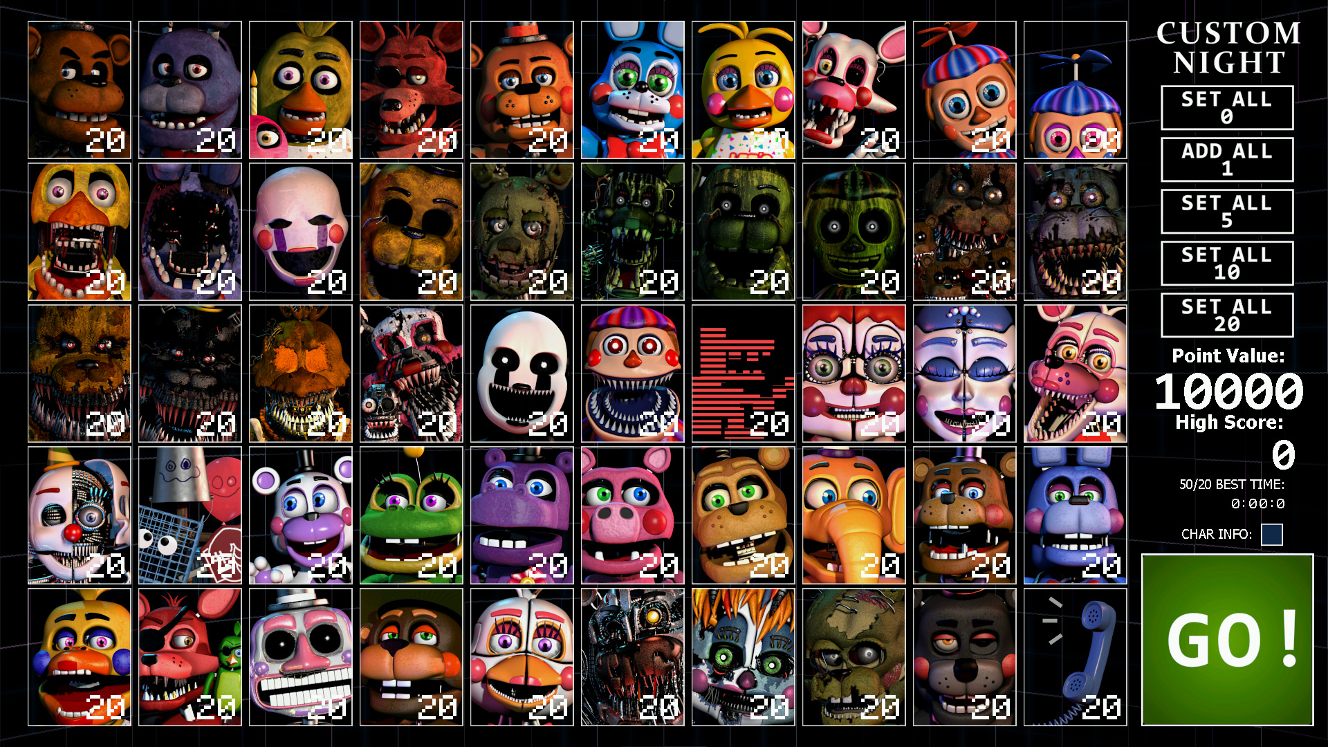 Ultimate Custom Night 50 20 - HD Wallpaper 