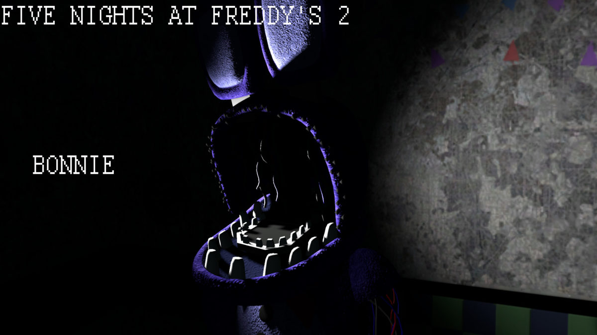 Fnaf 2 Bonnie Wallpaper By Plexwinger Fnaf 2 Bonnie - Darkness - HD Wallpaper 