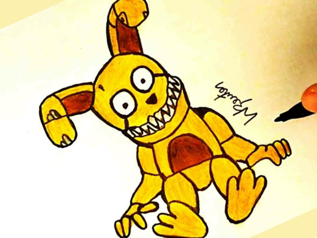 Cute How To Draw Five Nights At Freddys Hd Png Download - Cartoon - HD Wallpaper 