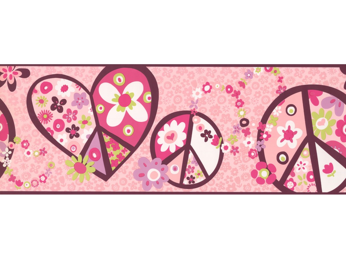 Peace Heart Flowers - HD Wallpaper 