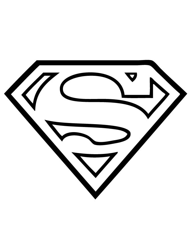 Superman Logo On Clipart Library - Superman Logo Coloring - HD Wallpaper 