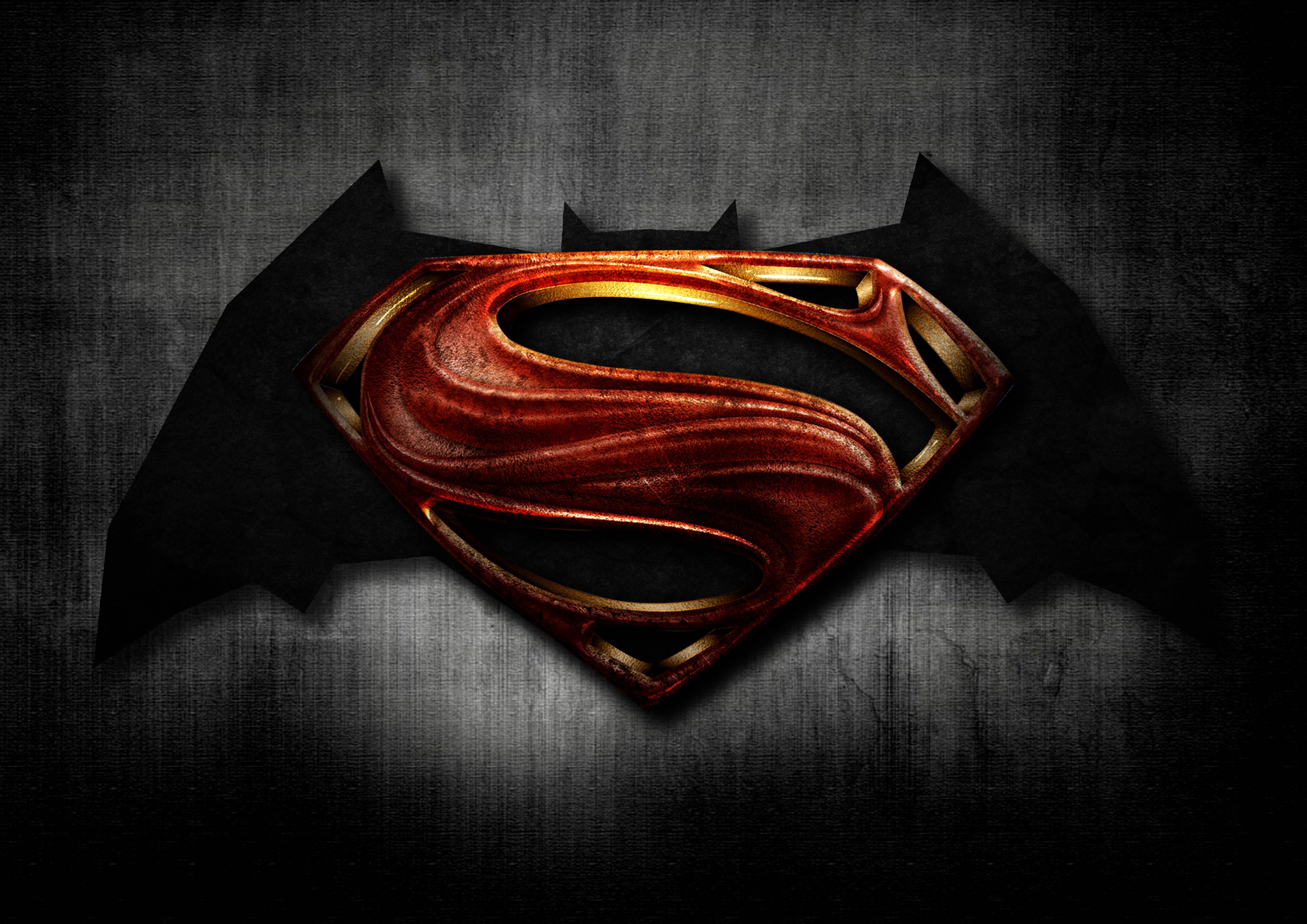 Batman Superman Logo Hd - 3508x2480 Wallpaper 
