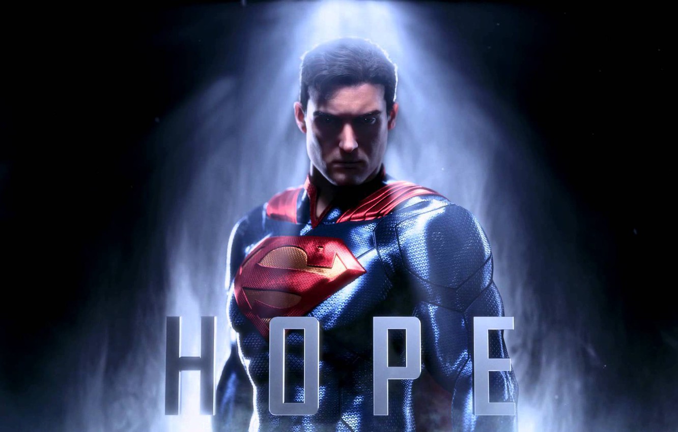 Photo Wallpaper Look, Hope, The Inscription, Costume, - Infinite Crisis Game Superman - HD Wallpaper 