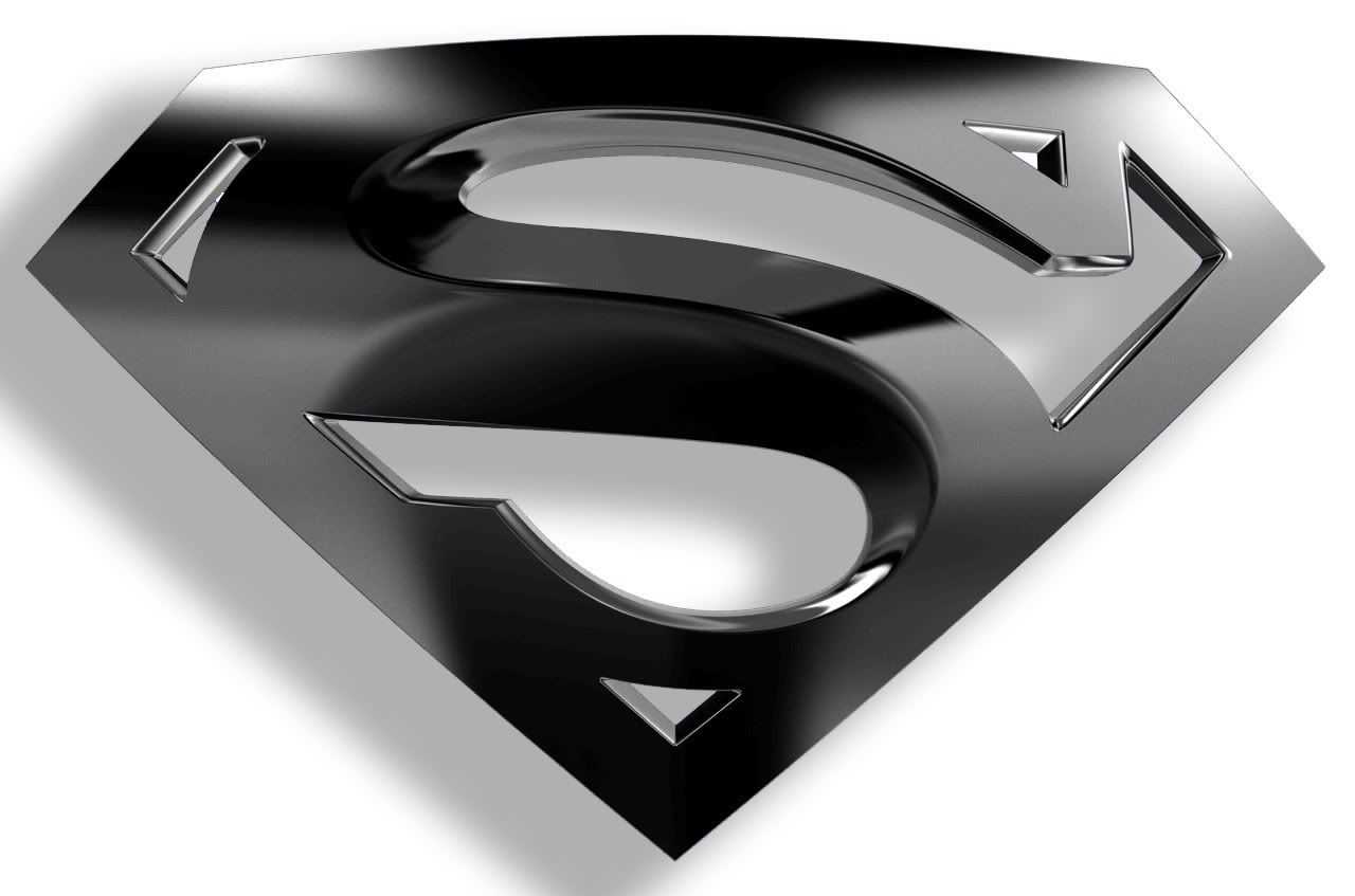 Superman Logo Black - HD Wallpaper 