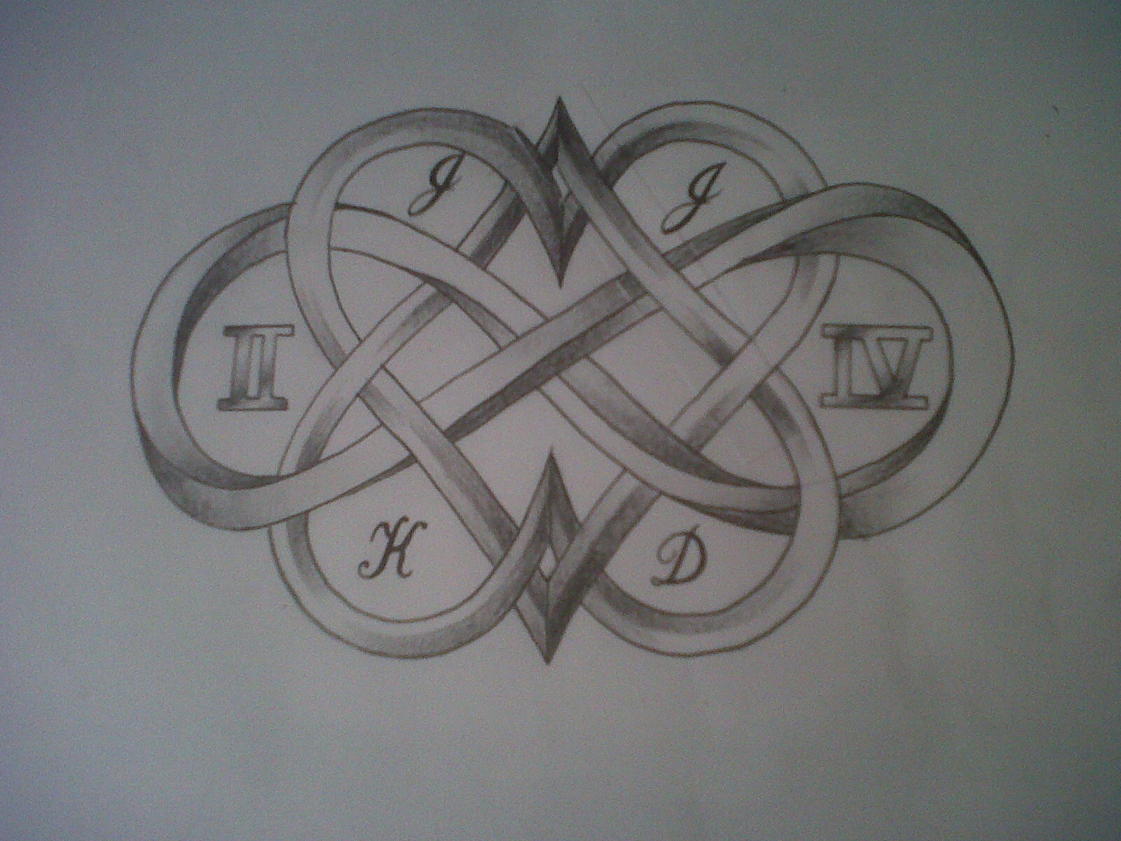 Hearts N Infinity Sign Tattoo Design - Celtic Knots Heart Infinity - HD Wallpaper 