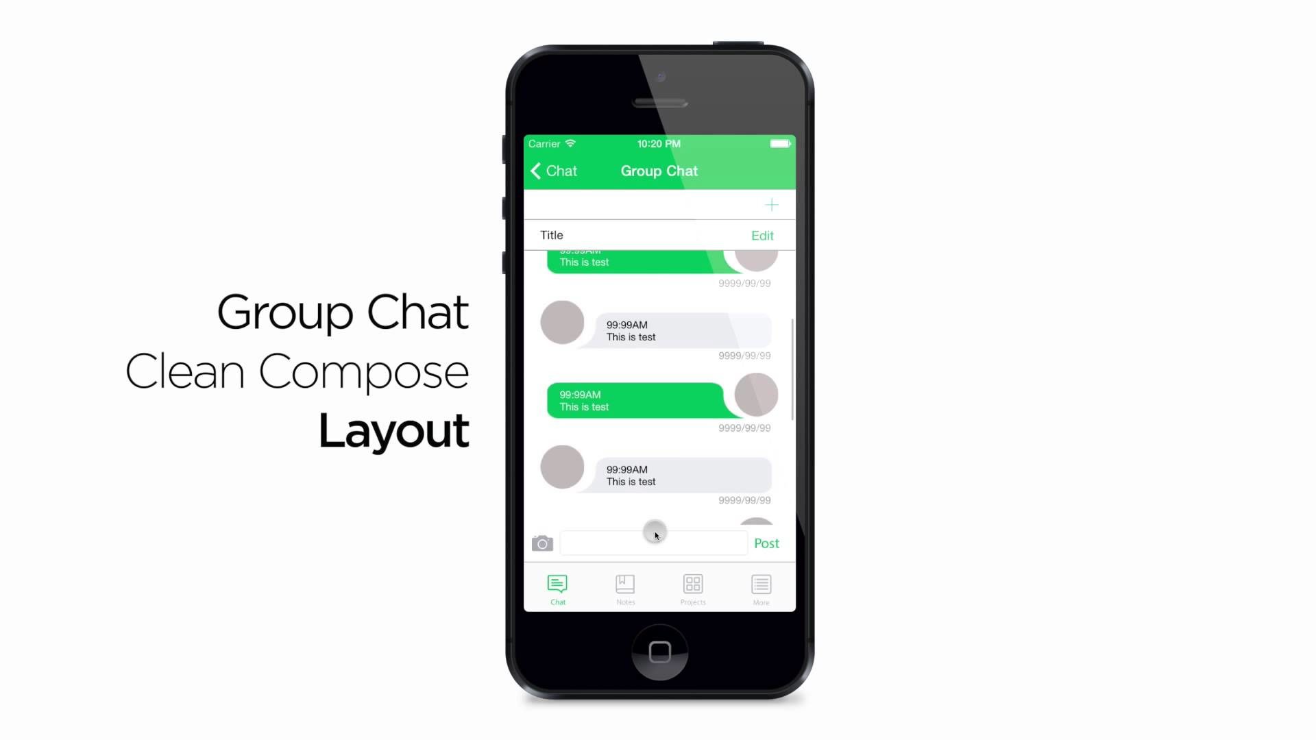 Chatt Design Template For Ios7 Youtube 
 Data-src - Iphone - HD Wallpaper 