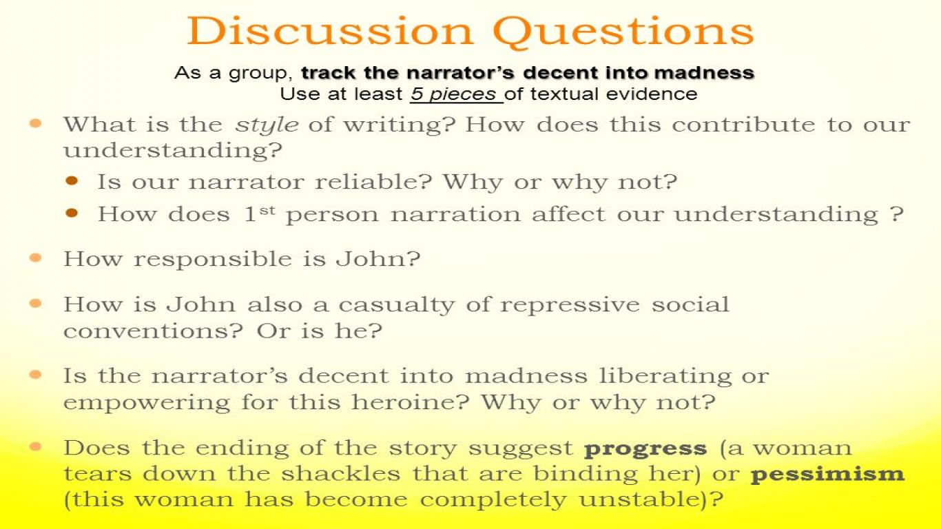 Yellow Wallpaper Study Guide Questions » Picserio 1366x768 Wallpaper