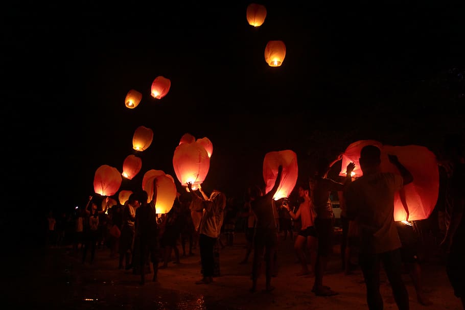 Sky Lantern, Nomad, Nation, The Nomad Nation, Oceansation, - Thadingyut Festival Design - HD Wallpaper 