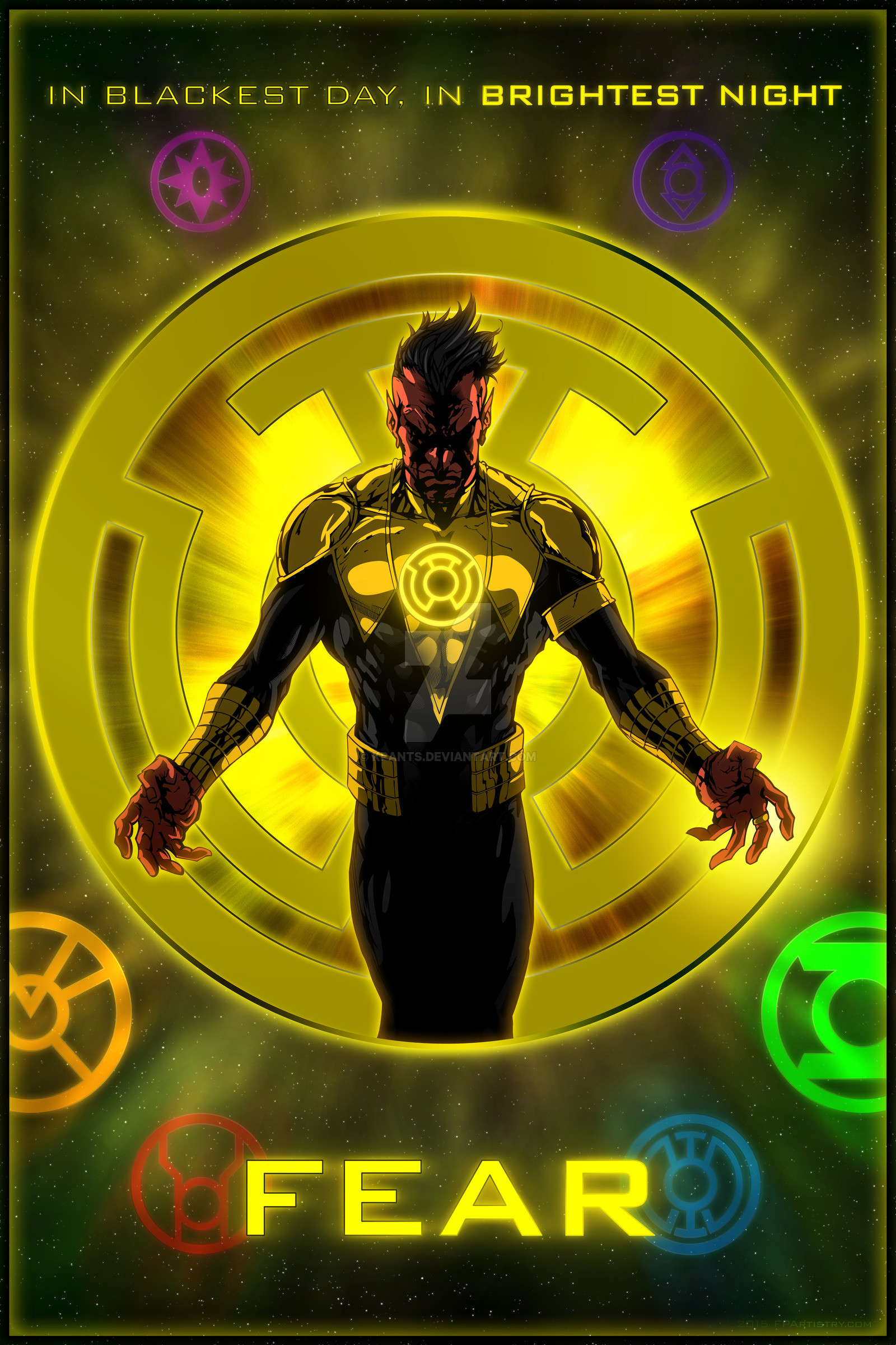 The Lantern Corps - Sinestro Corps Art - HD Wallpaper 