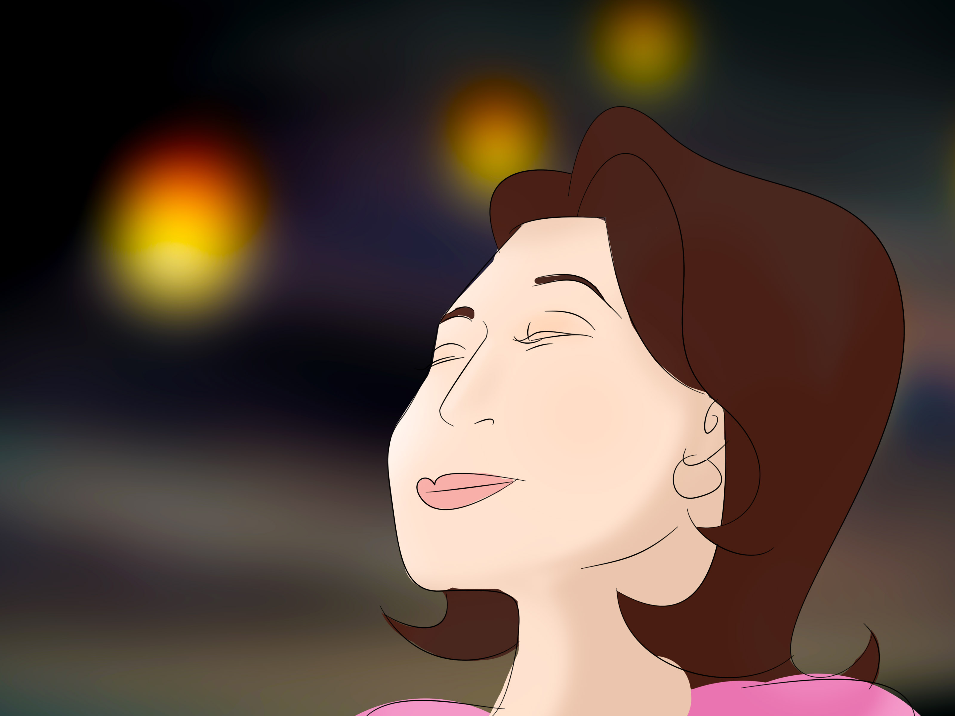 Image Titled Launch A Sky Lantern Step - Cartoon - HD Wallpaper 