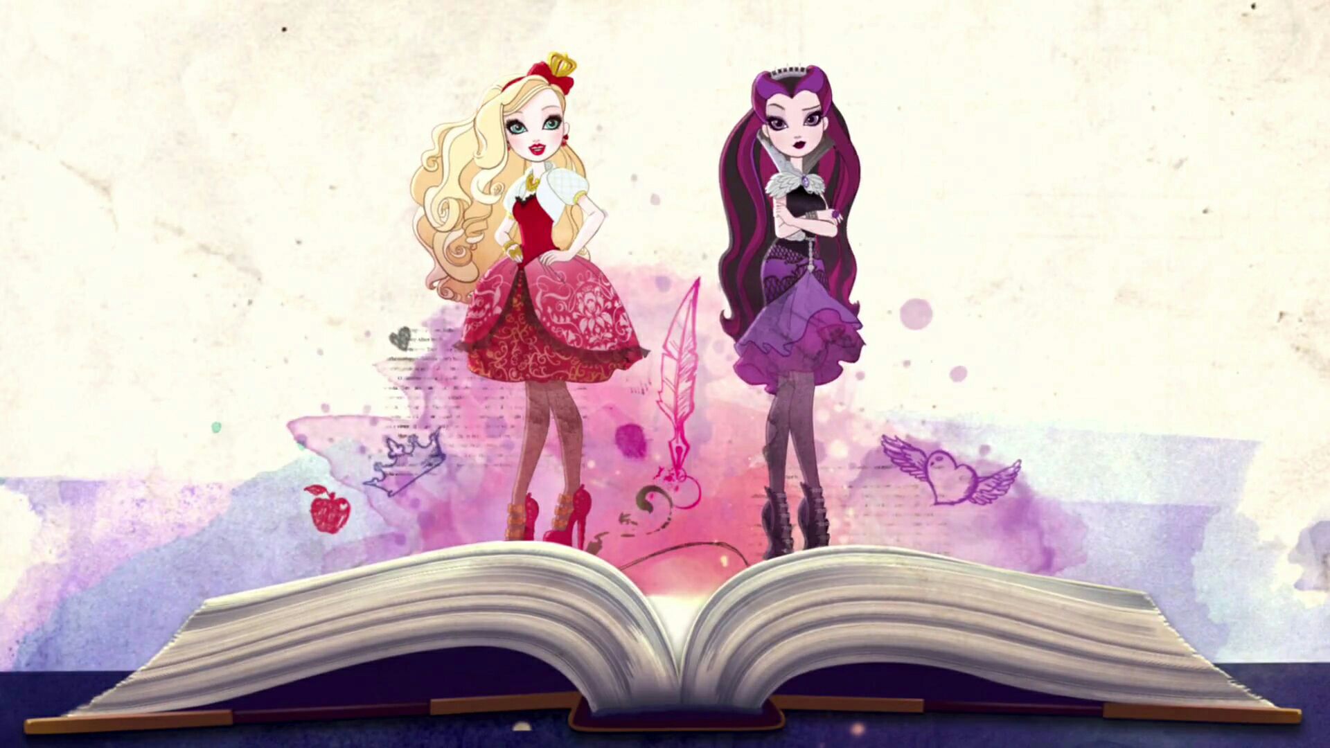 Ever After High Apple And Raven - 1920x1080 Wallpaper 