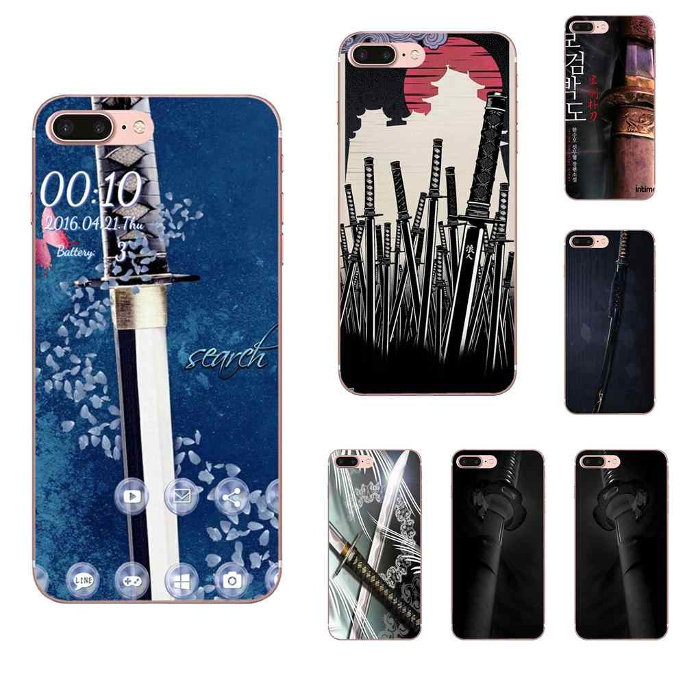 Phone Case Silicone Katana Japanese Wallpaper Print - Mobile Phone - HD Wallpaper 