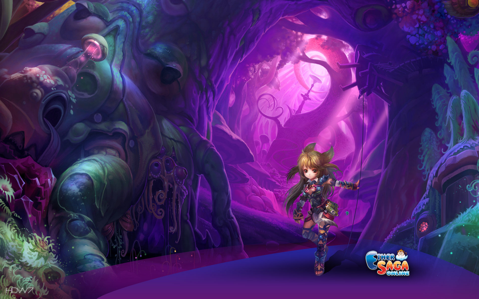 Ether Saga Online Mystic Widescreen Wallpaper - Avatar Forest - HD Wallpaper 