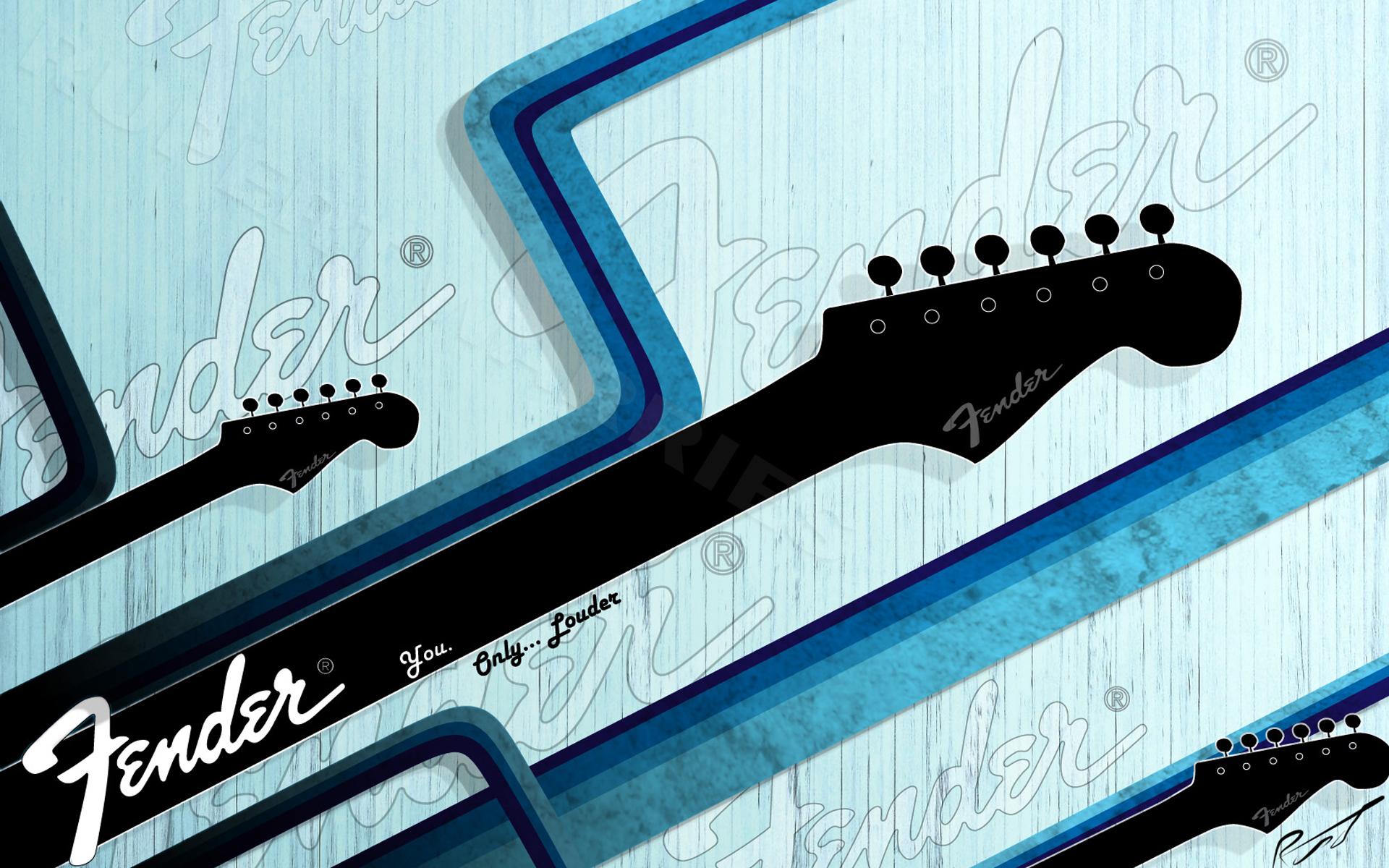 Fender Blue - HD Wallpaper 