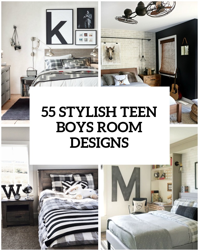 Modern And Stylish Teen Boys Room Designs - Modern Grey Teenage Bedroom - HD Wallpaper 