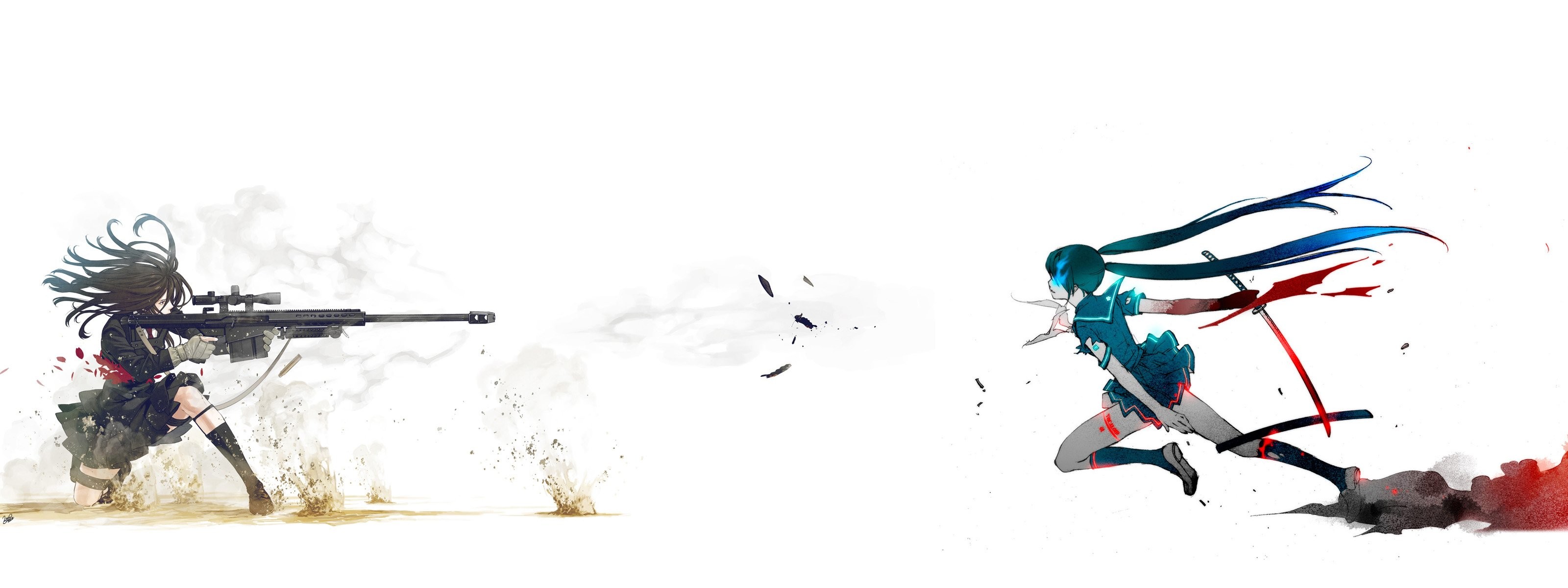 Sniper Anime Girl - HD Wallpaper 