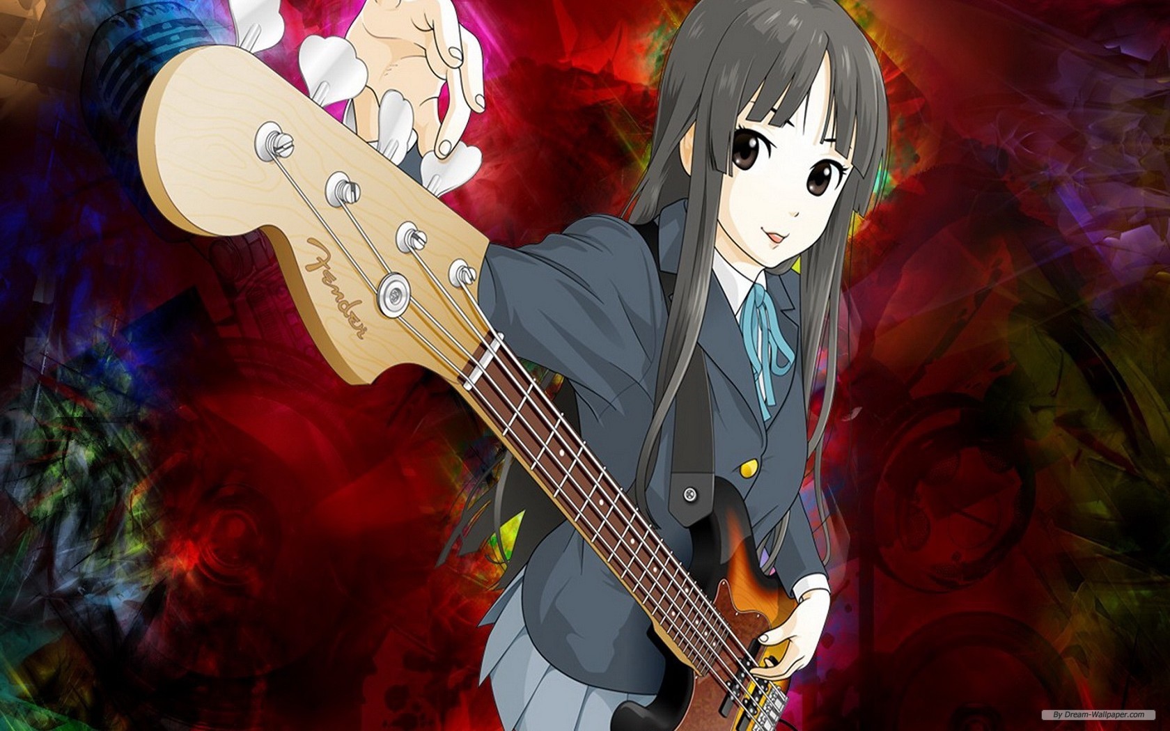 Free Cartoon Wallpaper - K On Mio - HD Wallpaper 