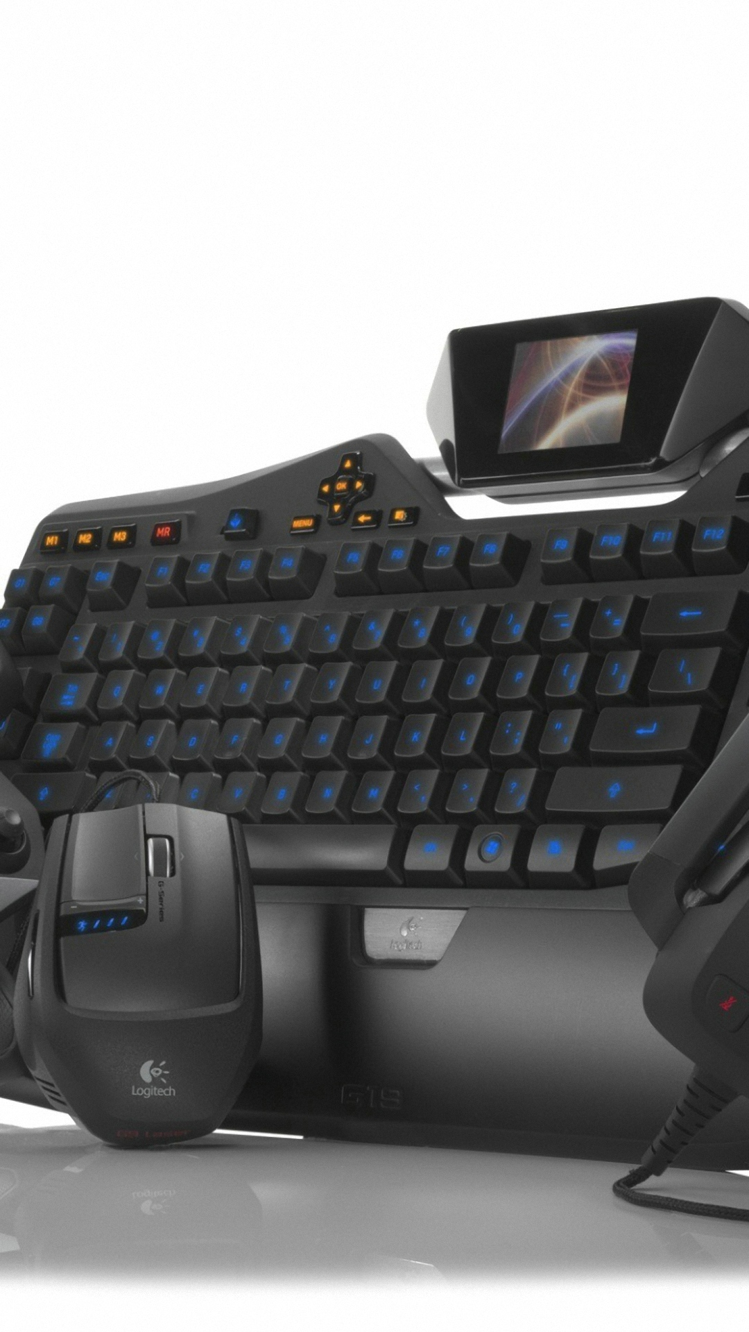 Keyboard Game Headphones Mouse Pc Wallpapers Hd - Logitech G19 - HD Wallpaper 