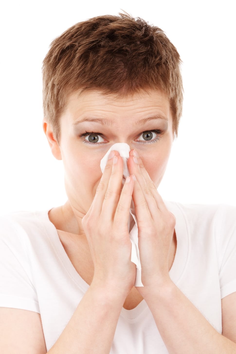 Cold, Disease, Girl, Allergy, Flu, Human Body Part, - Woman Blowing Her Nose - HD Wallpaper 