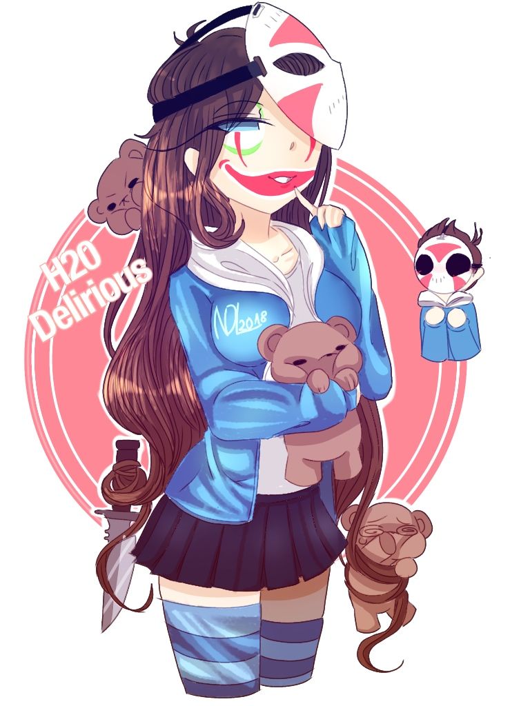 H2o Delirious Clown Makeup - HD Wallpaper 