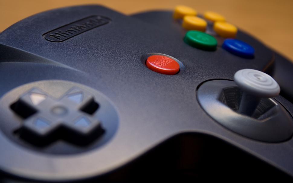 Controller Macro Nintendo N64 Hd Wallpaper,video Games - HD Wallpaper 