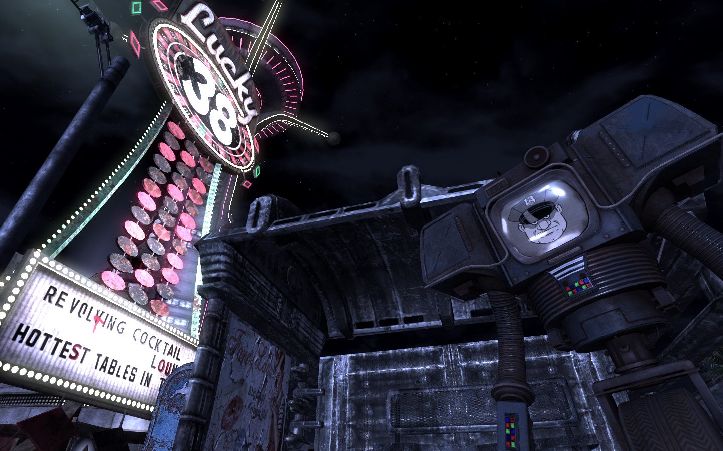 Fallout New Vegas Background Lucky 38 - HD Wallpaper 