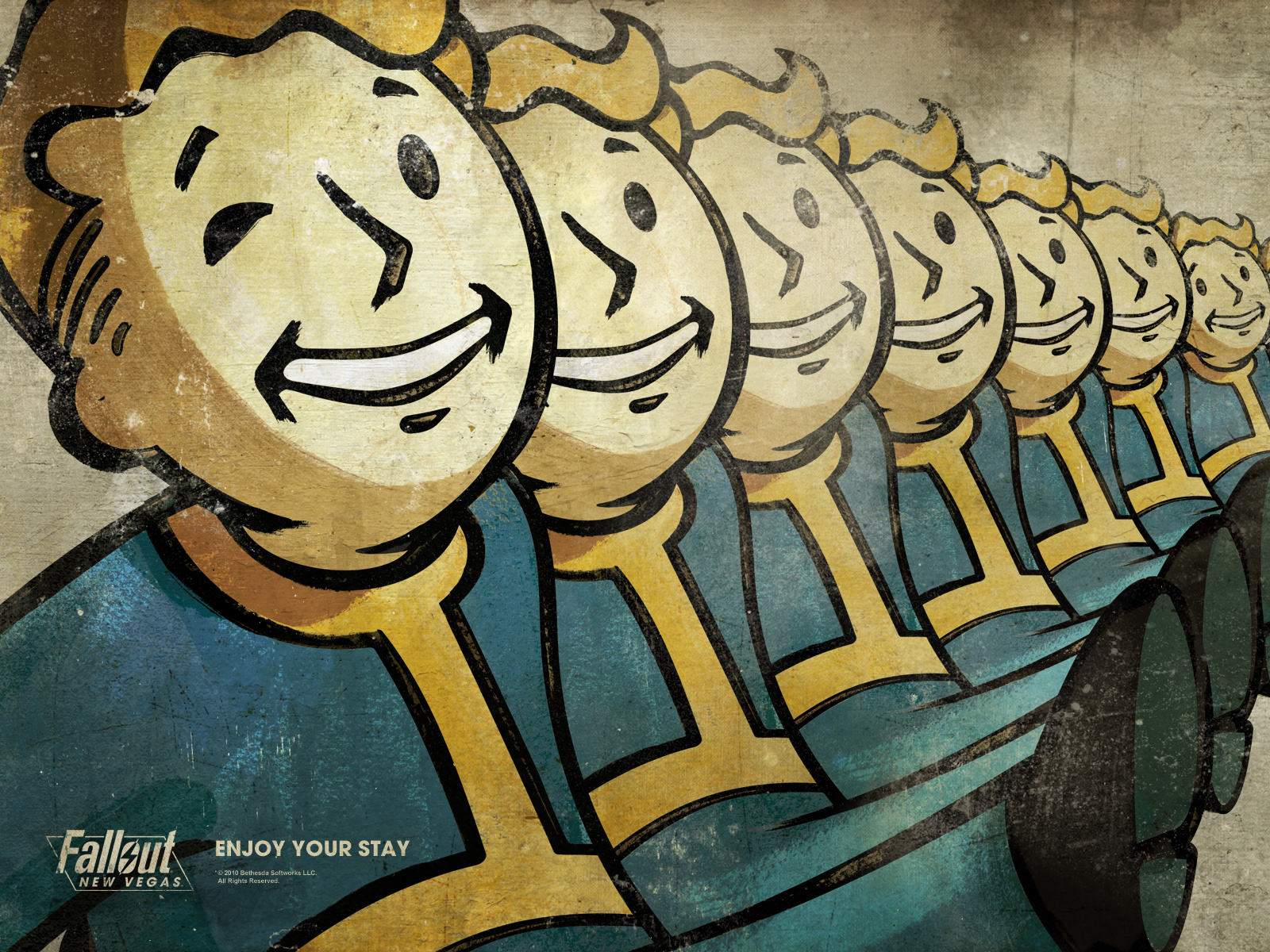 Fallout New Vegas Vault Boy - HD Wallpaper 