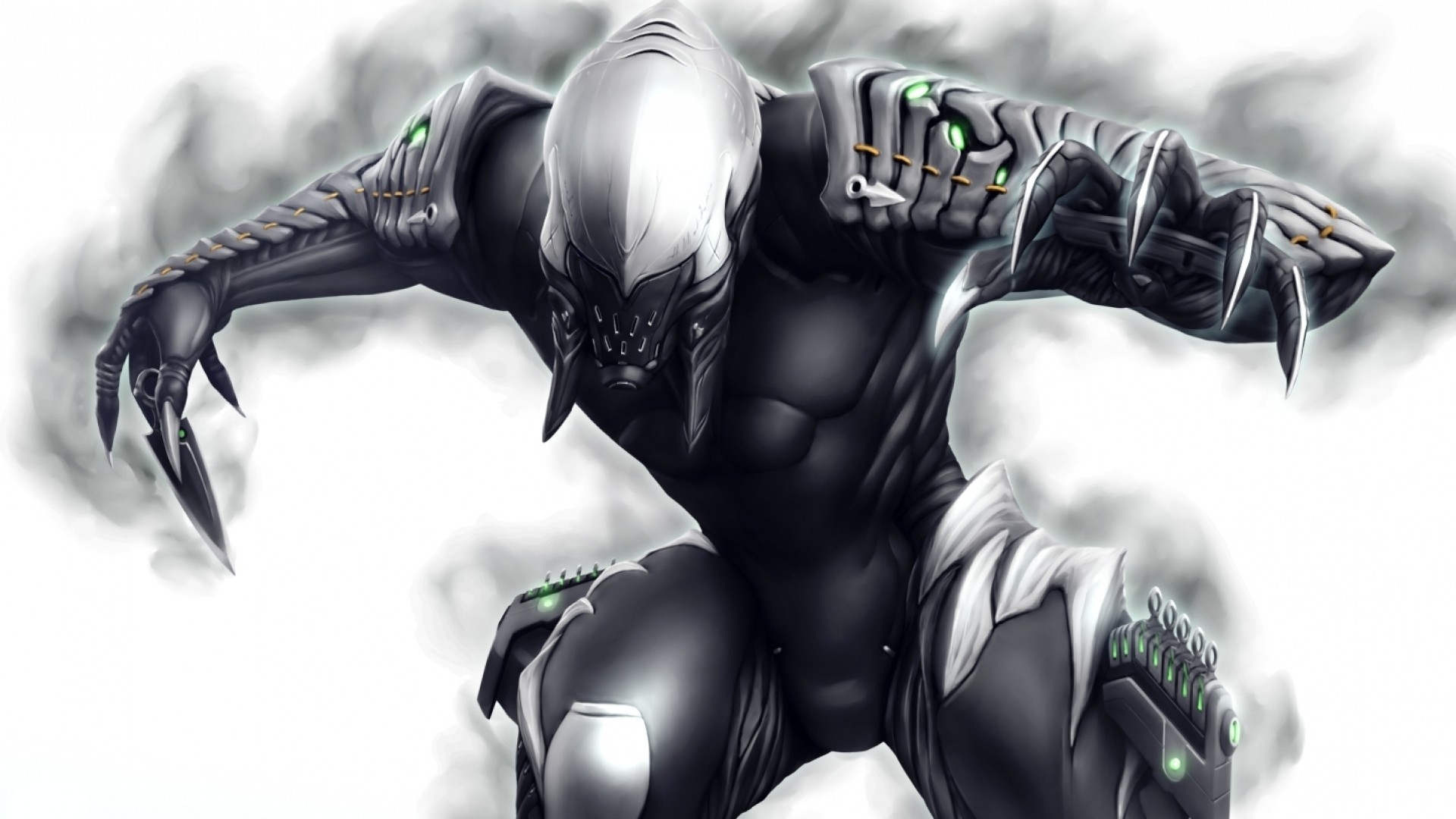 Warframe, Warrior, Artwork, Blades - Ash Wallpaper Warframe - HD Wallpaper 