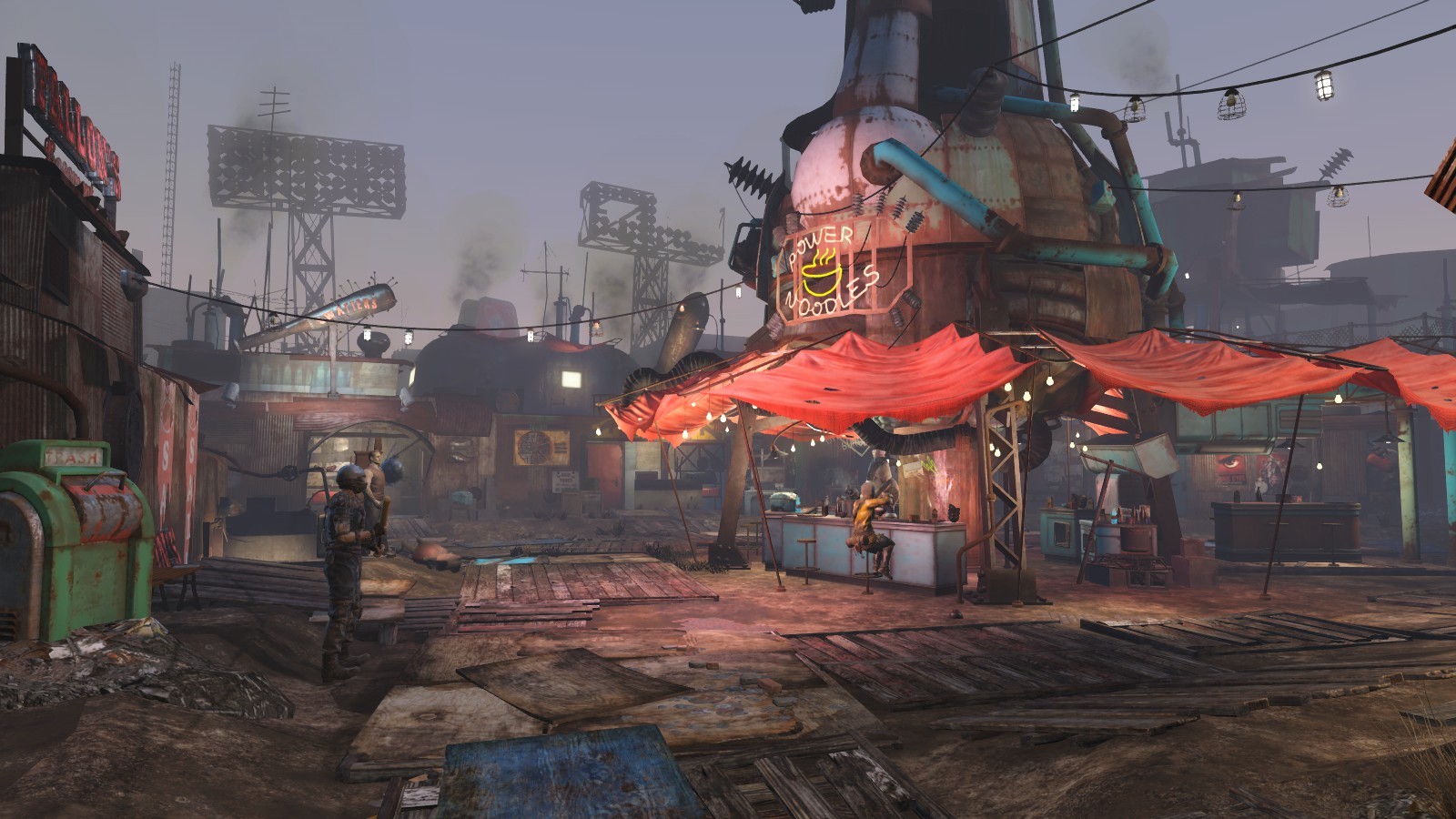 Fallout 4 Background Diamond City - HD Wallpaper 