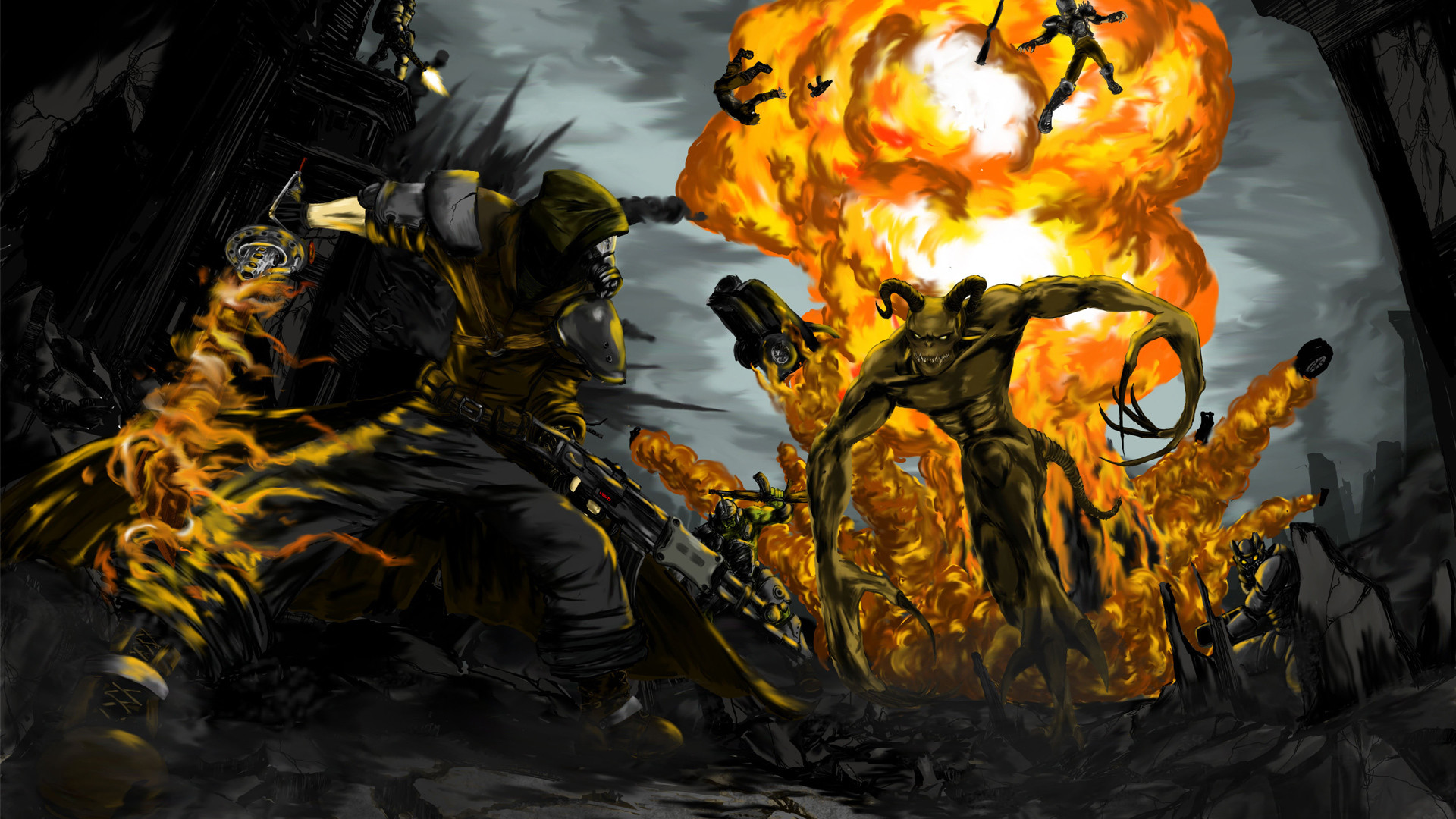 Fallout Battle - HD Wallpaper 