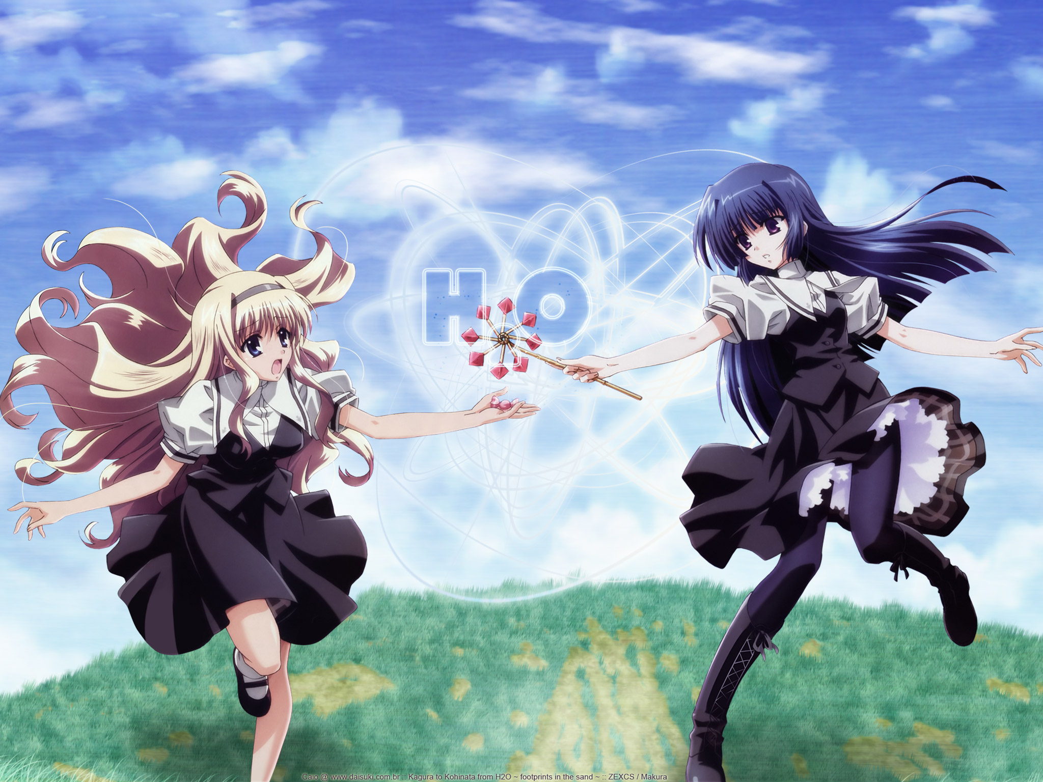 Anime H2o Footprints In The Sand 2048x1536 Wallpaper teahub.io