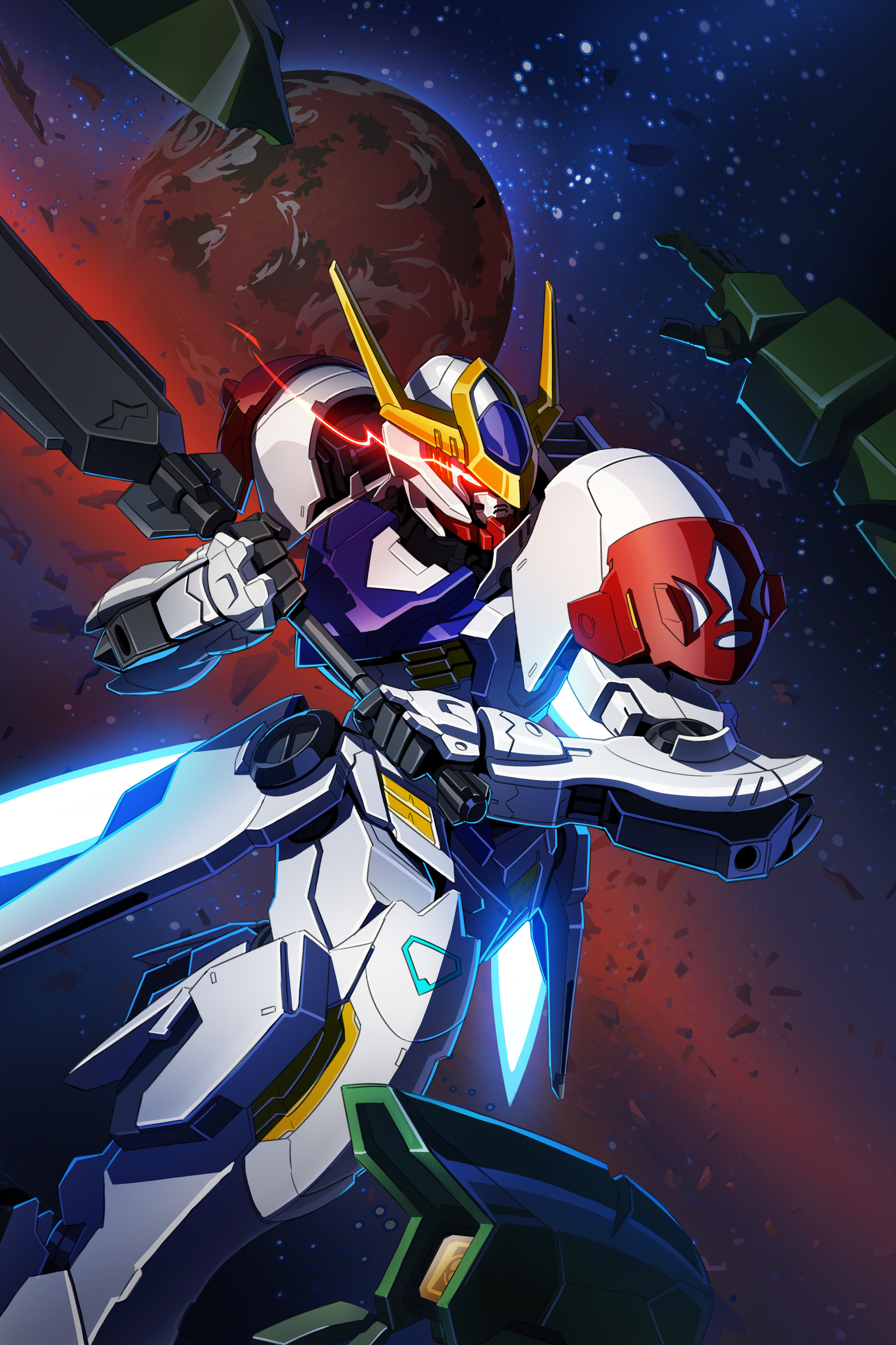 Gundam Barbatos Art - HD Wallpaper 
