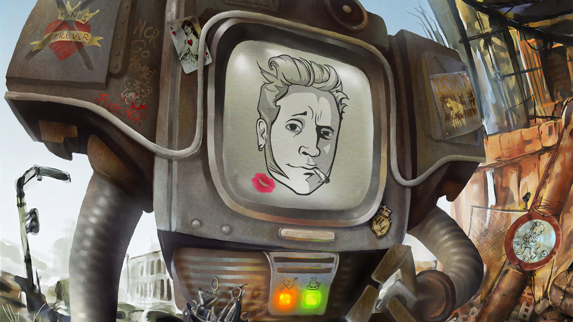 New Vegas Wallpaper In - Ретрофутуризм Fallout - HD Wallpaper 