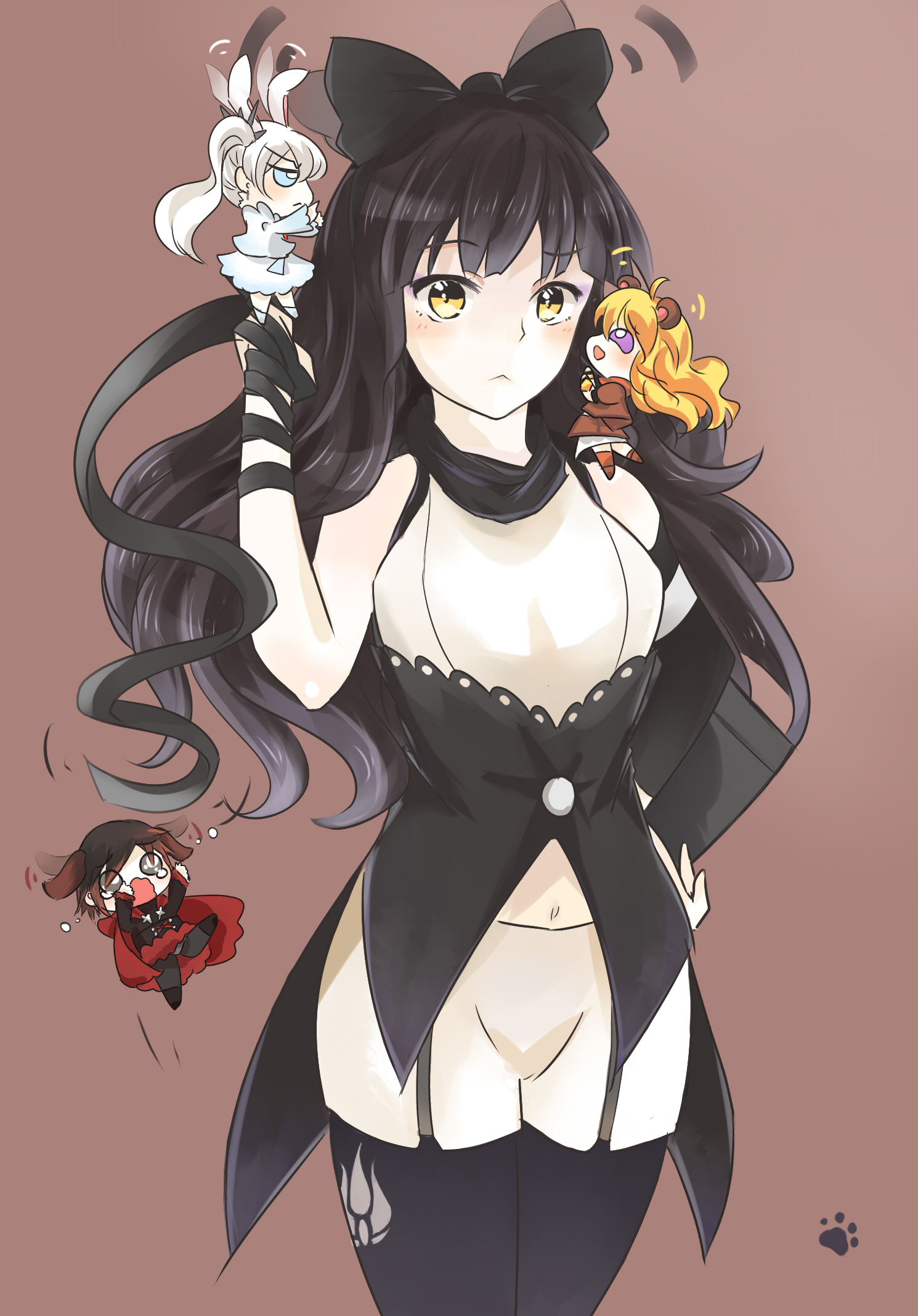 Goldilocks And The Three Bears Blake Belladonna Professor - Rwby Blake Belladonna Cute - HD Wallpaper 