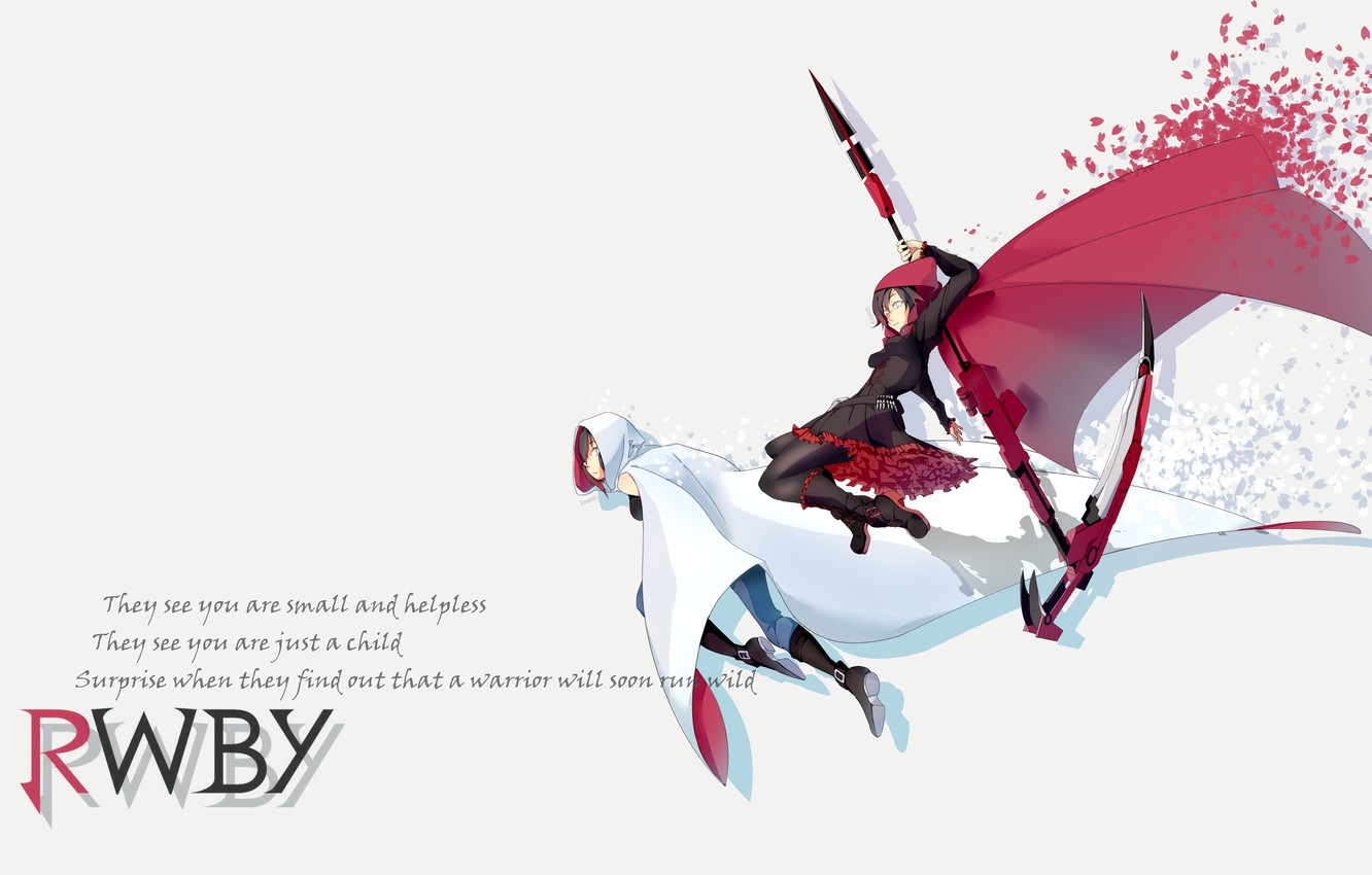 Photo Wallpaper Weapons, Background, Girls, Rwby - Rwby Weapons - HD Wallpaper 