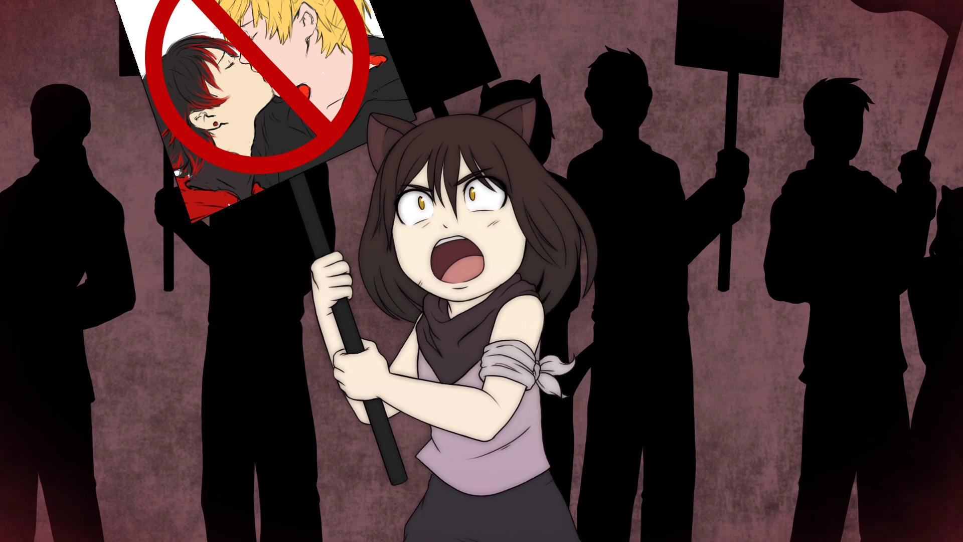 Blake Belladonna Weiss Schnee Black Fictional Character - Rwby Kid Blake - HD Wallpaper 