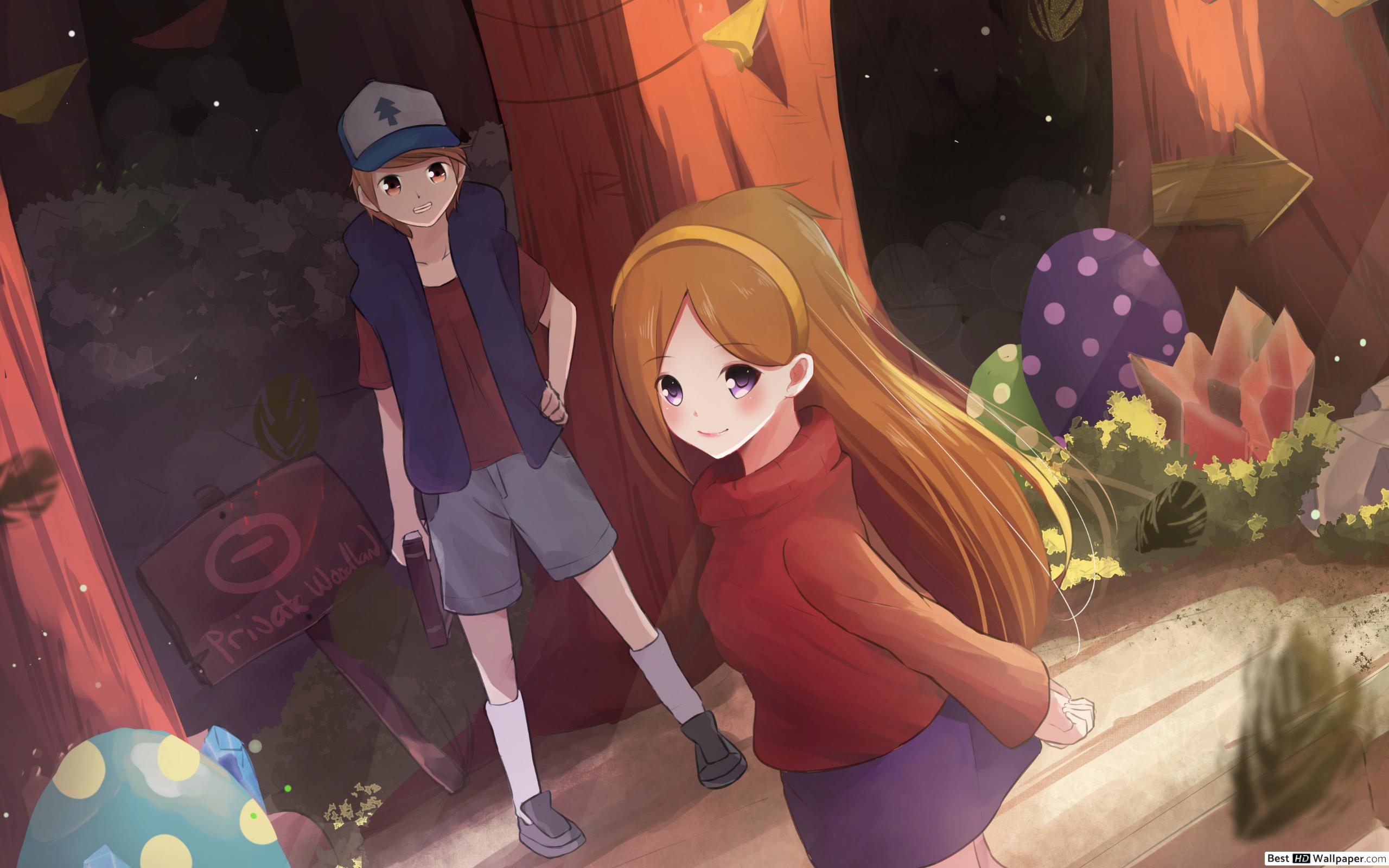 Gravity Falls Anime Art - HD Wallpaper 