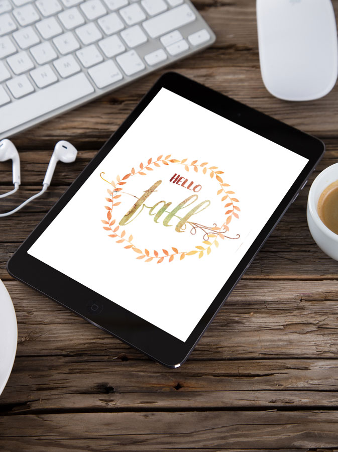 Hello Fall Digital Wallpaper - Mouse - HD Wallpaper 