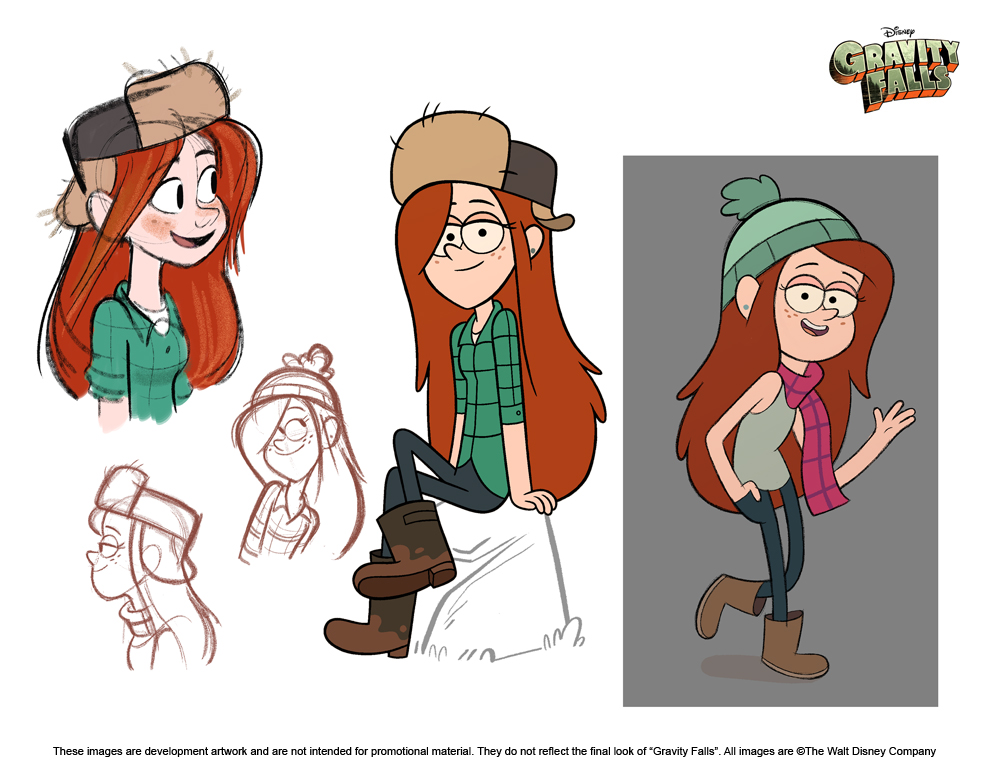Gravity Falls Wendy Concept Art - HD Wallpaper 